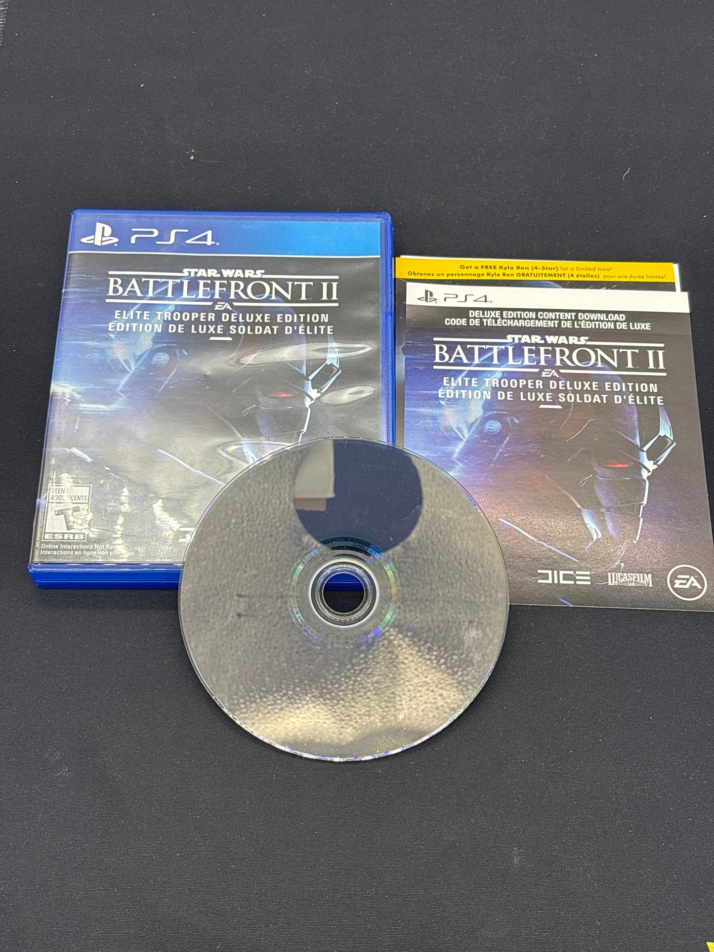 Auction Lot 65: Star Wars Battlefront 2 Deluxe Edition Video Game PlayStation 4 CIB