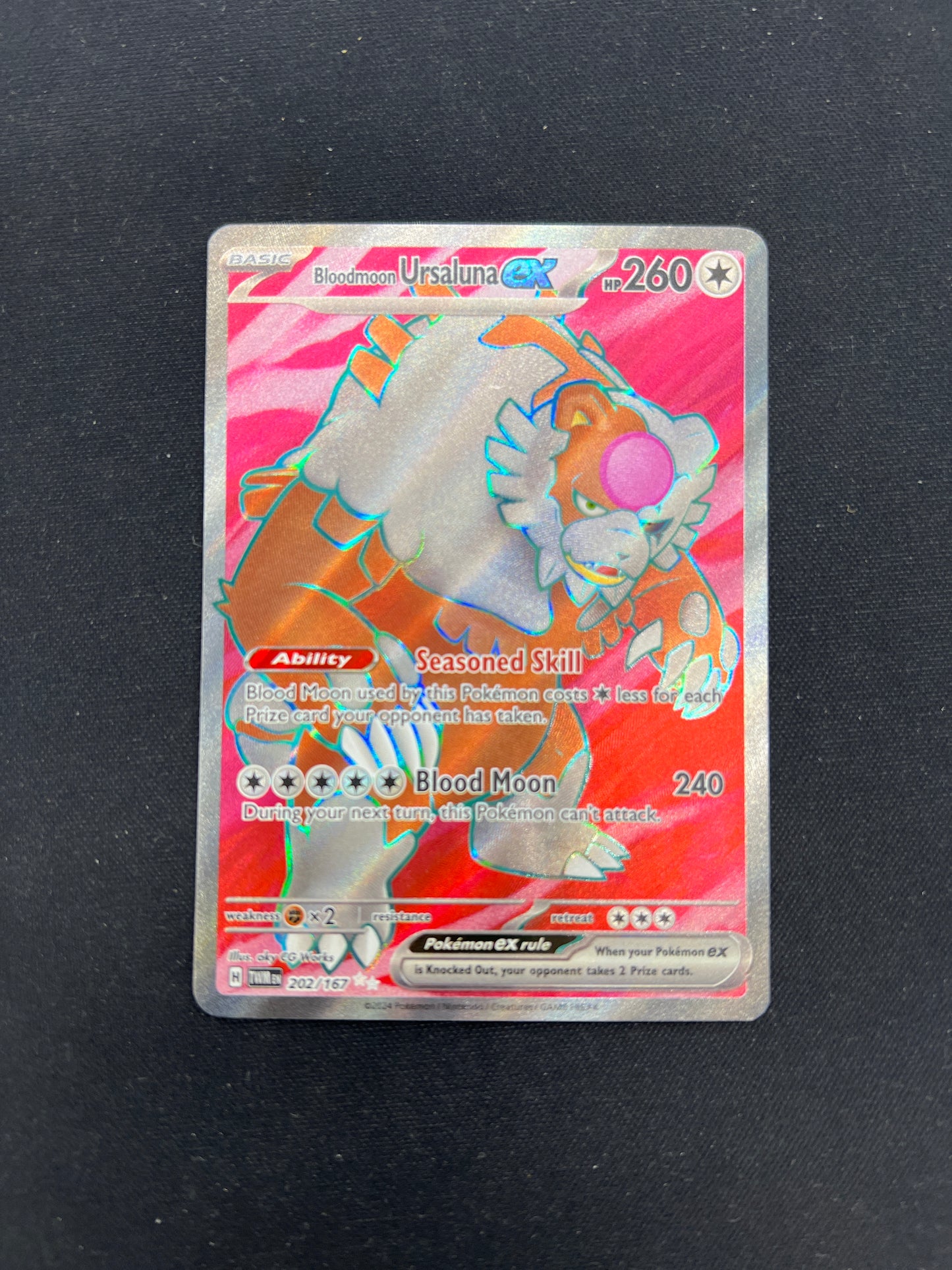 Auction Lot 128: Pokemon Cards Bloodmoon Ursaluna EX Twilight Masquerade Conditions Vary