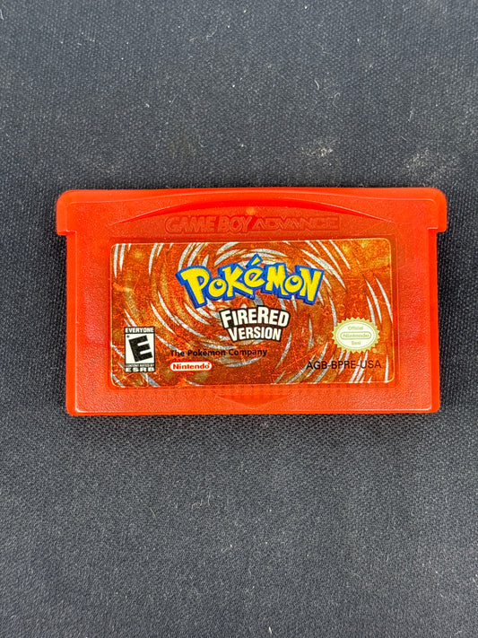 Auction Lot 101: Pokemon Fire Red Video Game Nintendo GBA Loose