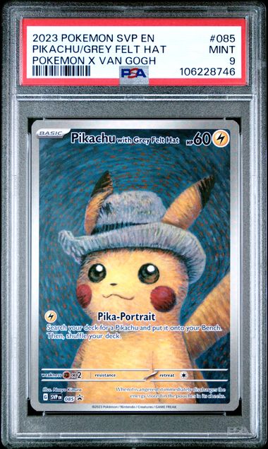 Grey Felt Hat Pika Psa 9