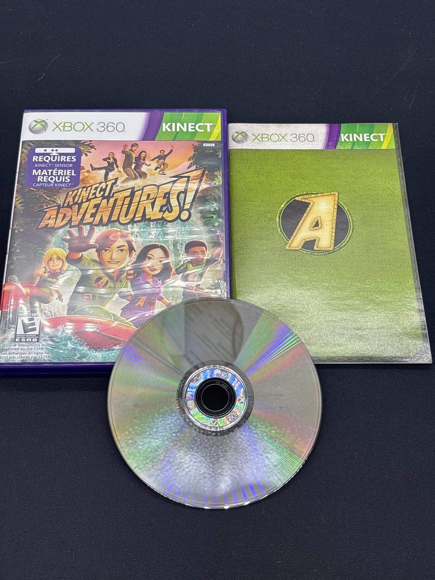 Auction Lot 159: XBOX 360 Kinect Adventures with Case & Disc