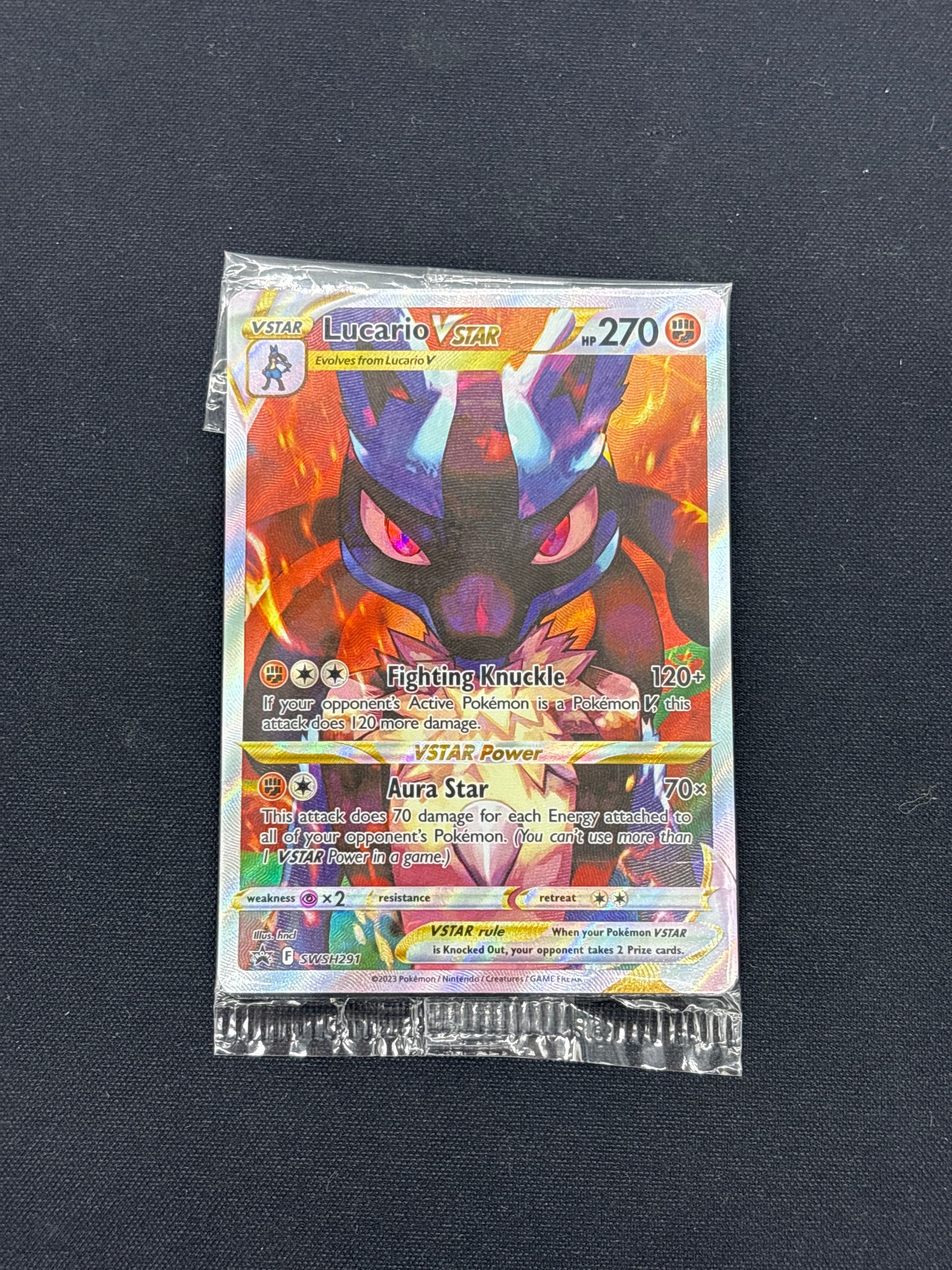 Auction Lot 4: Pokemon Crown Zenith Lucario VSTAR ETB Promo Sealed