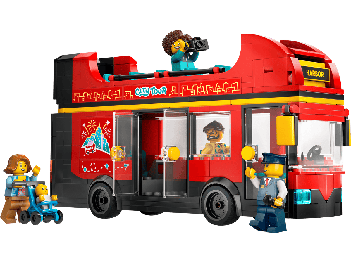 60407 Red Double-Decker Sightseeing Bus