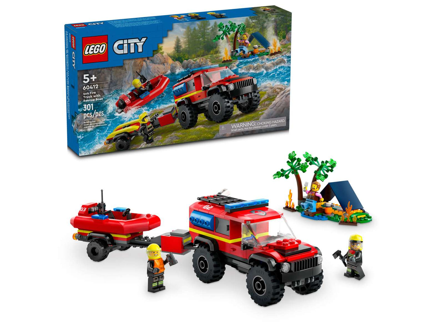 Lego City Fire Truck Rescue Boat 60412