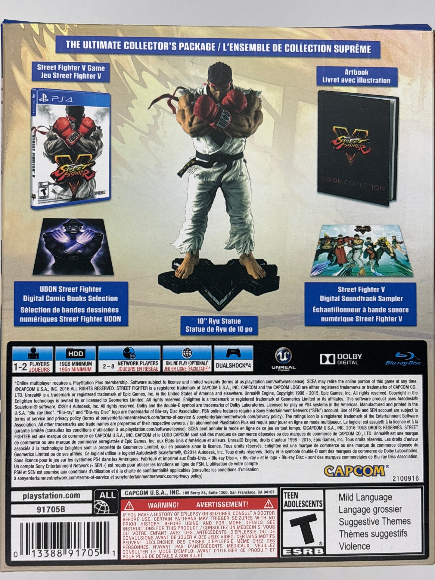 Auction Lot 100: PlayStation 4 Street Fighter V Collectors Edition