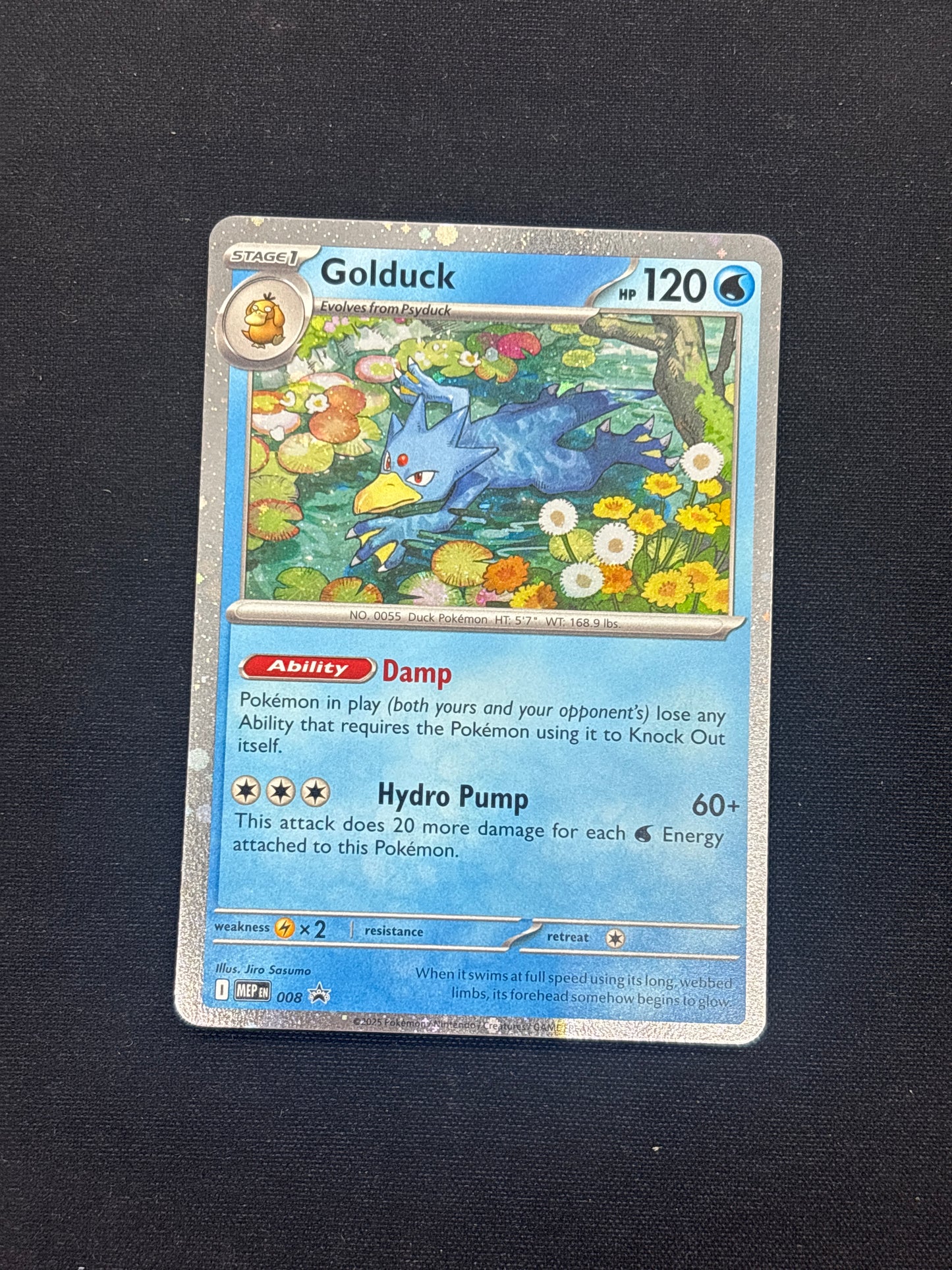 Auction Lot 11: Pokemon Card Golduck Cosmo Holo Condition Vary