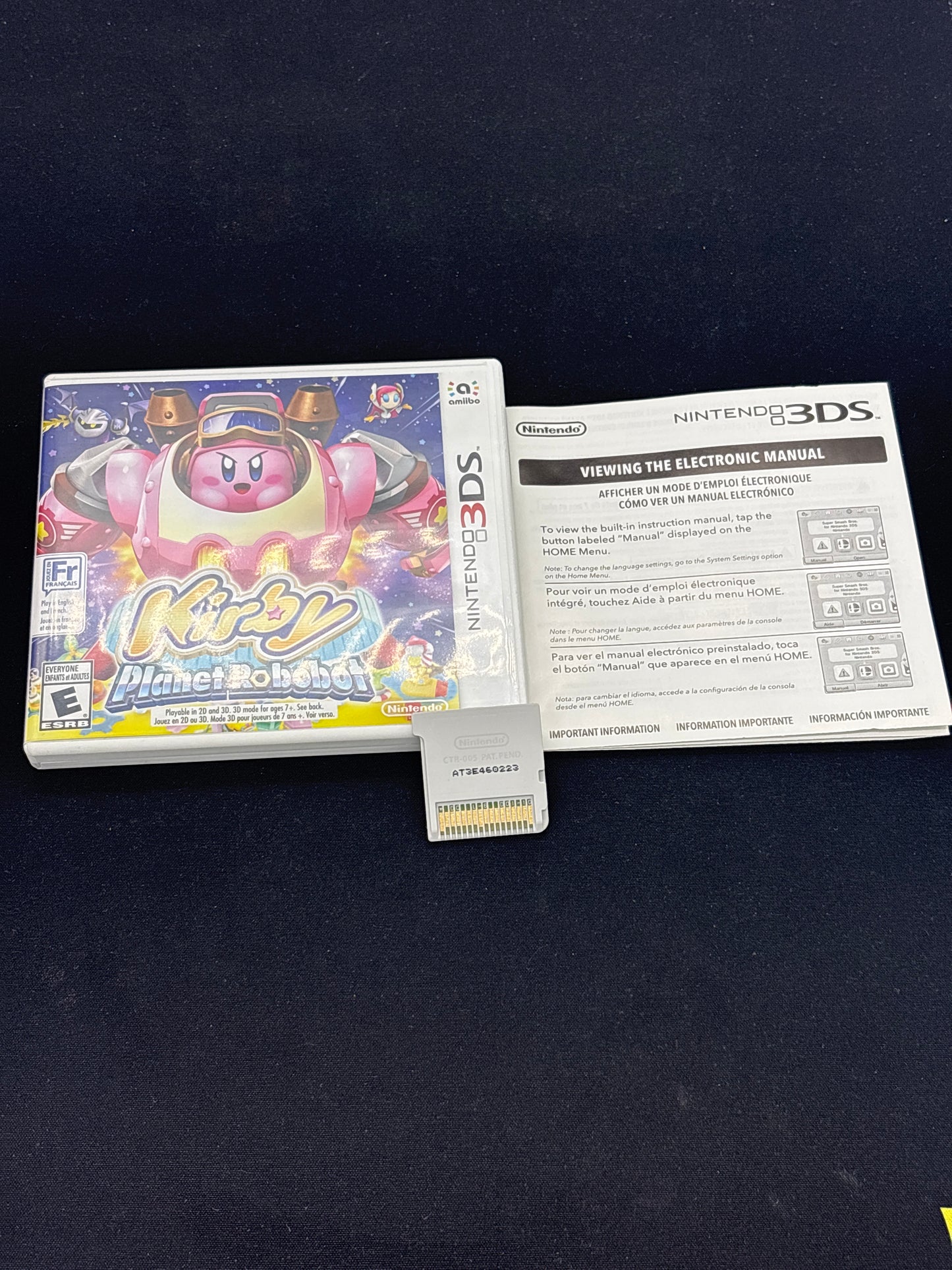 Auction Lot 305: Kirby Planet Robobot Video Game Nintendo 3DS CIB