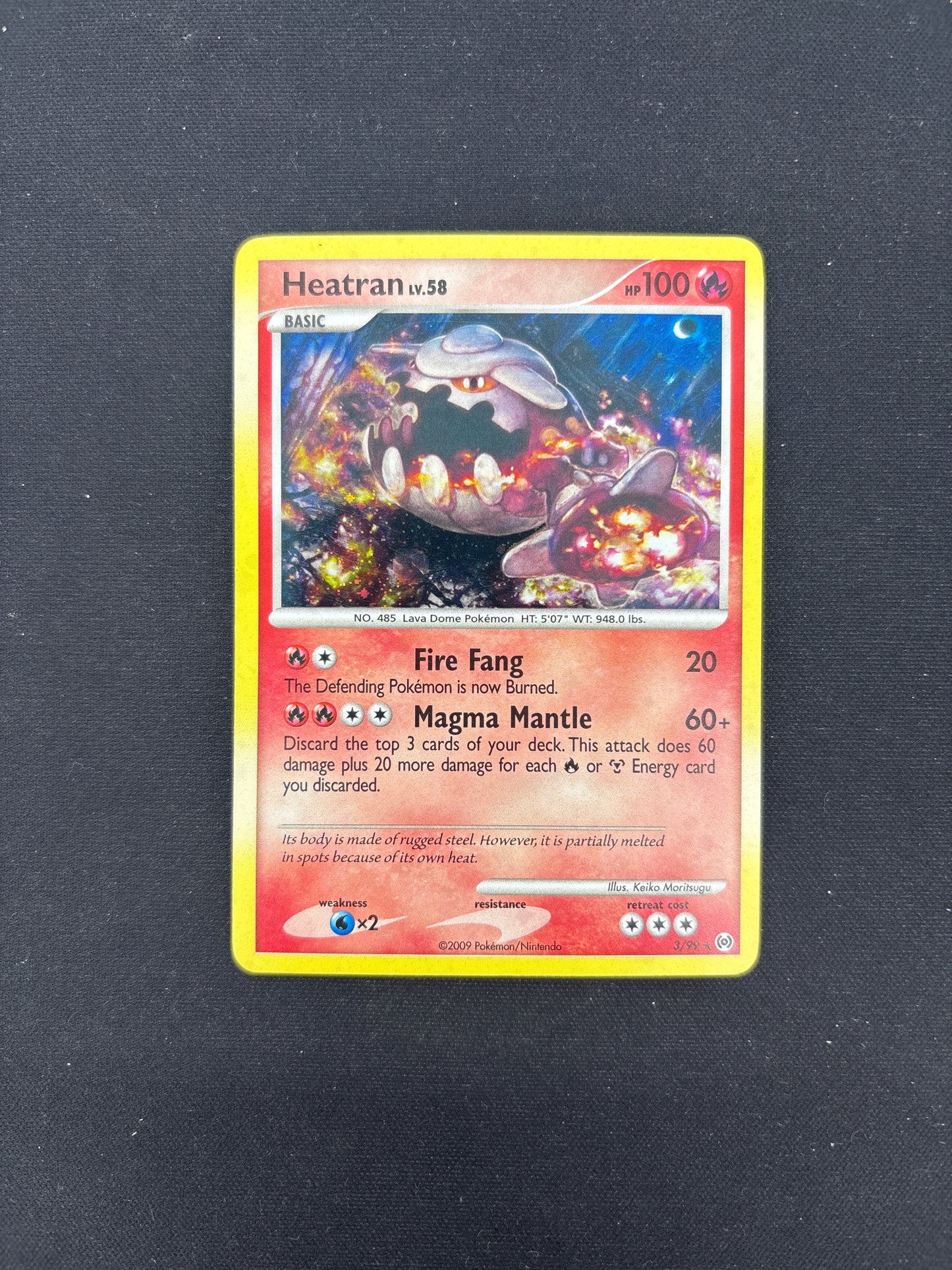 Auction Lot 230: Pokémon Cards Heatran Holo Card Conditions Vary