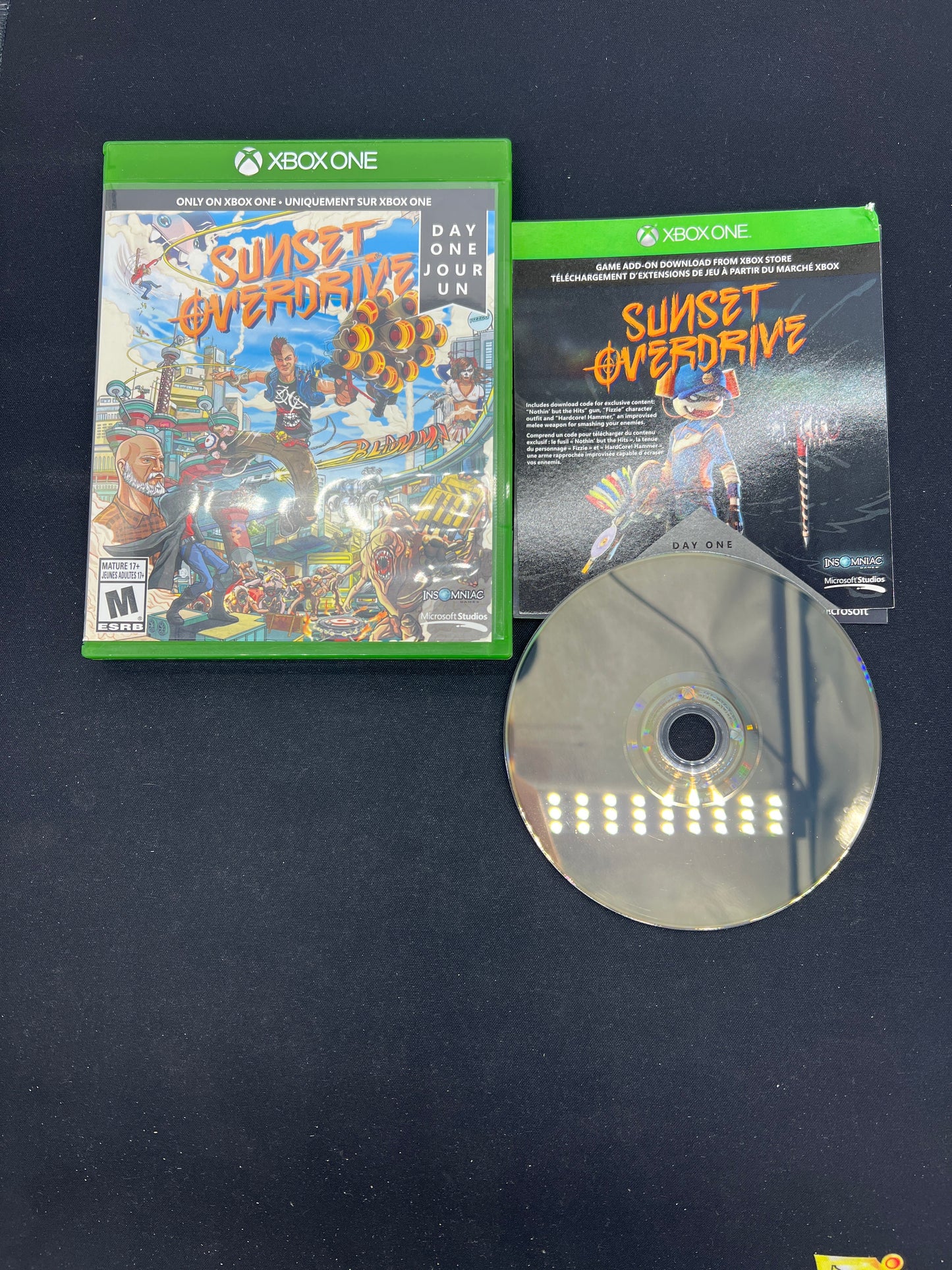 Auction Lot 189: XBOX One Sunset Overdrive CIB