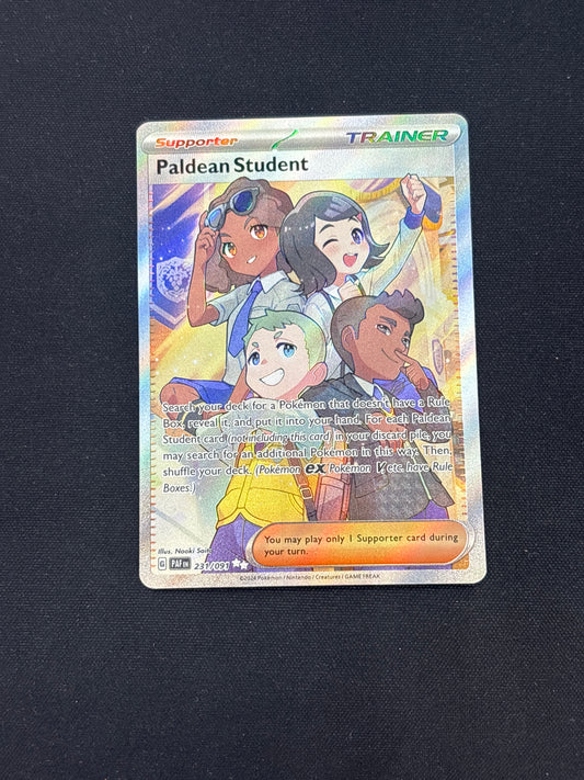 Auction Lot 364: Paldean Student Full Art Card Conditions Vary