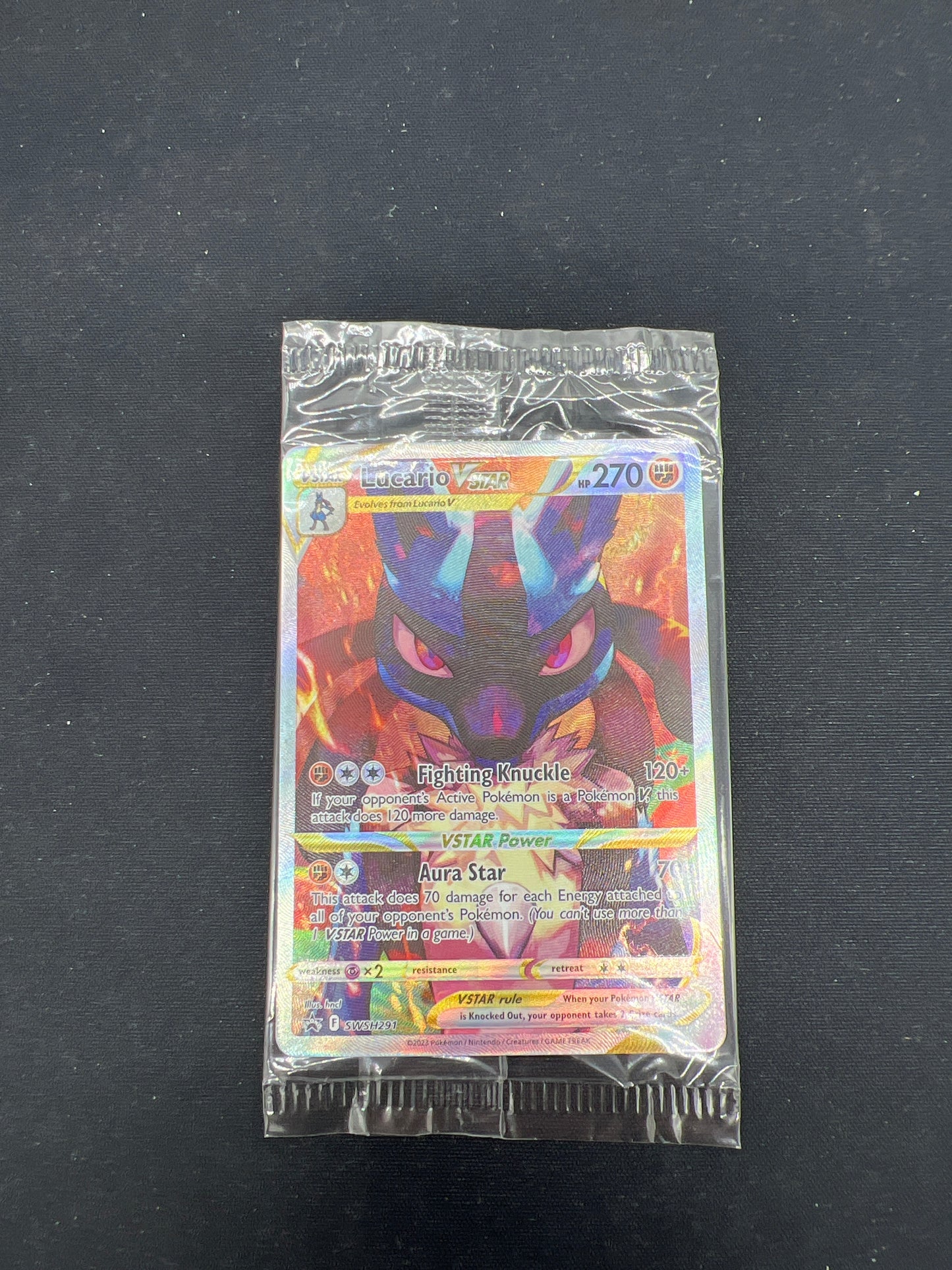 Auction Lot 291: Pokemon Cards Lucario VSTAR Crown Zenith ETB Promo Sealed