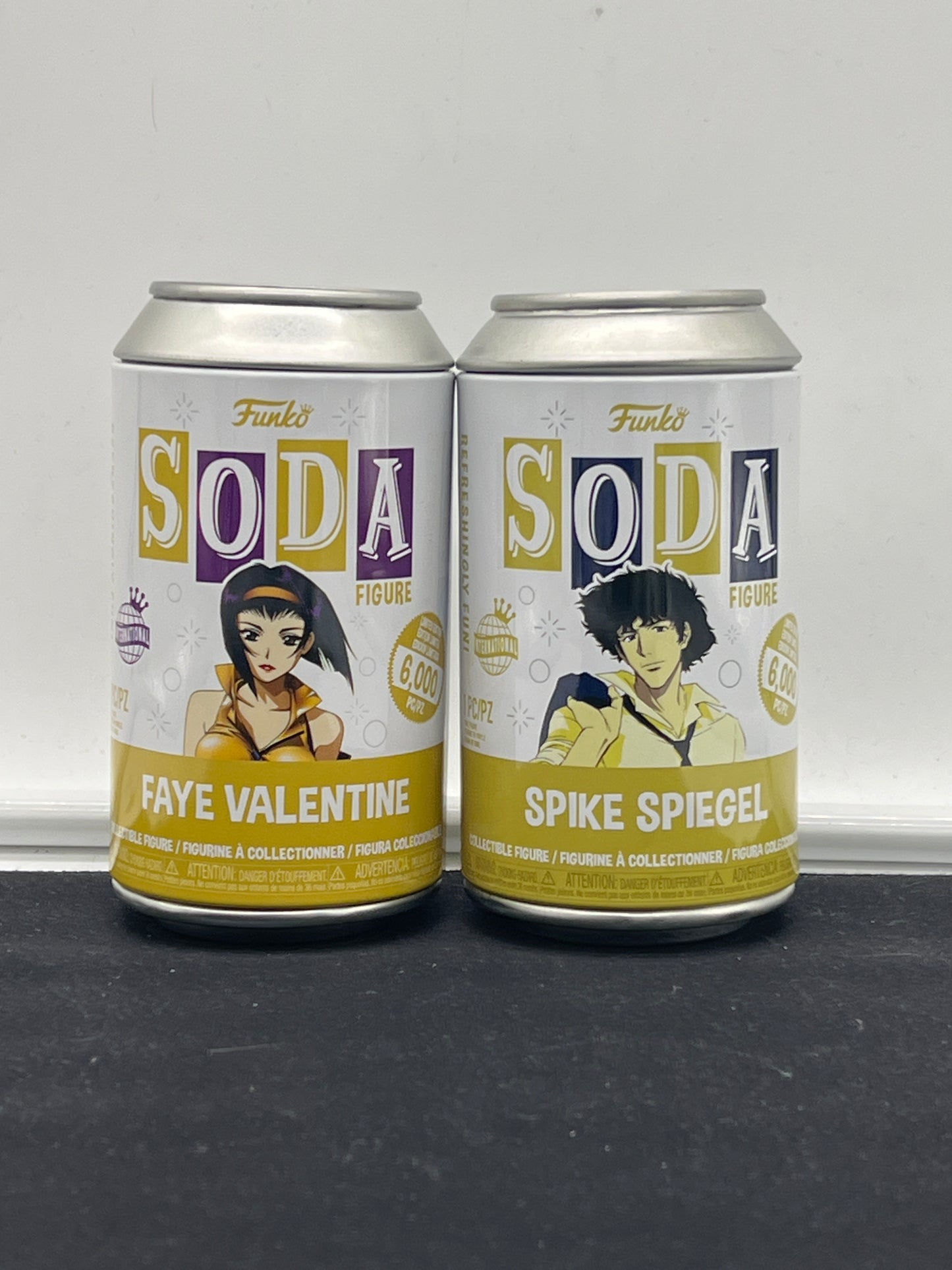 Auction Lot 58: Funko Soda Figures Raye Valentine Spike Spiegel Lot of 2