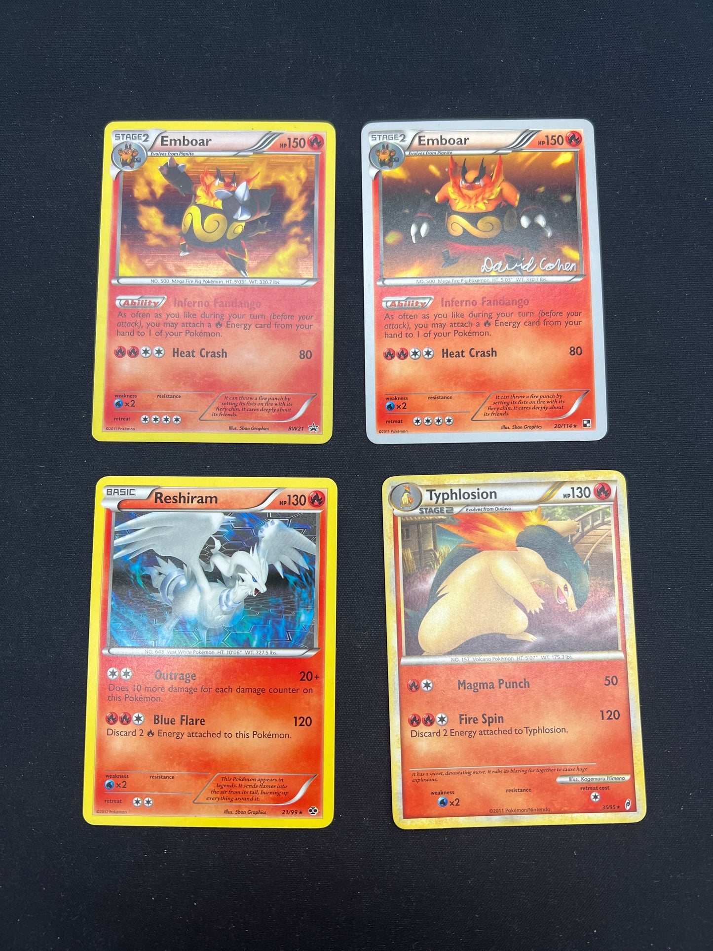 Auction Lot 62: Pokemon Cards Mid Era Fire Type Assorted Lot Conditions Vary