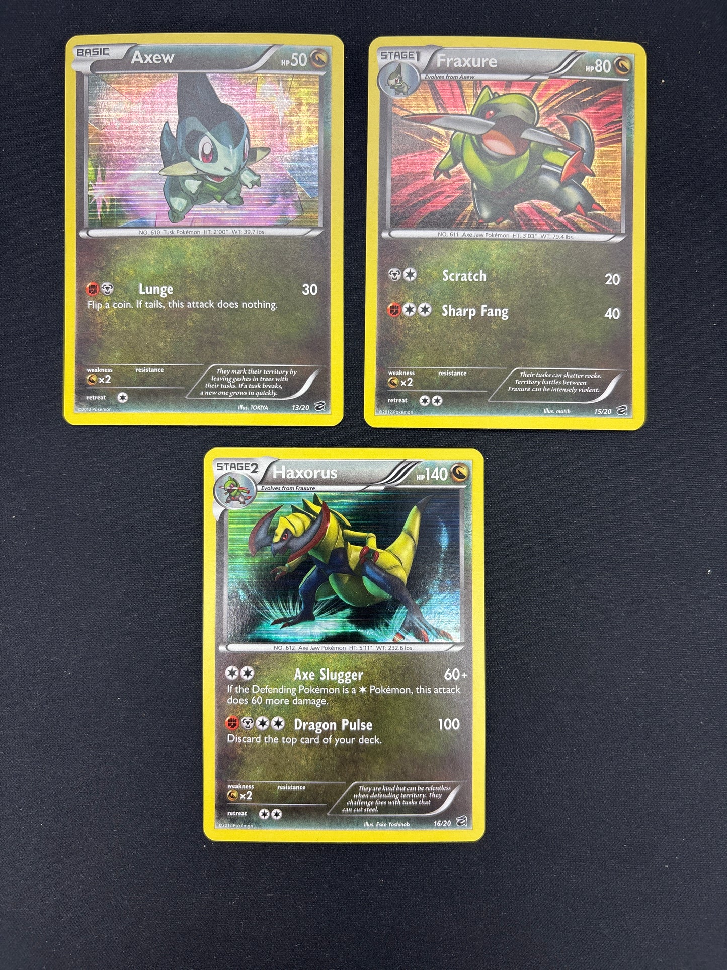Auction Lot 59: Pokemon Cards Lot of 3 Dragon Vault Conditions Vary