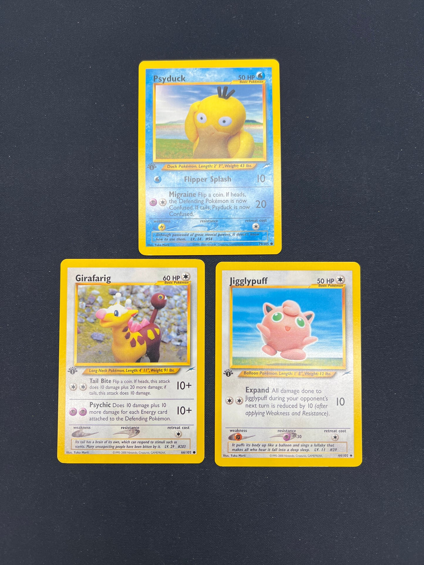 Auction Lot 5: Pokemon Cards Lot of 3 Assorted 1st Edition Conditions Vary
