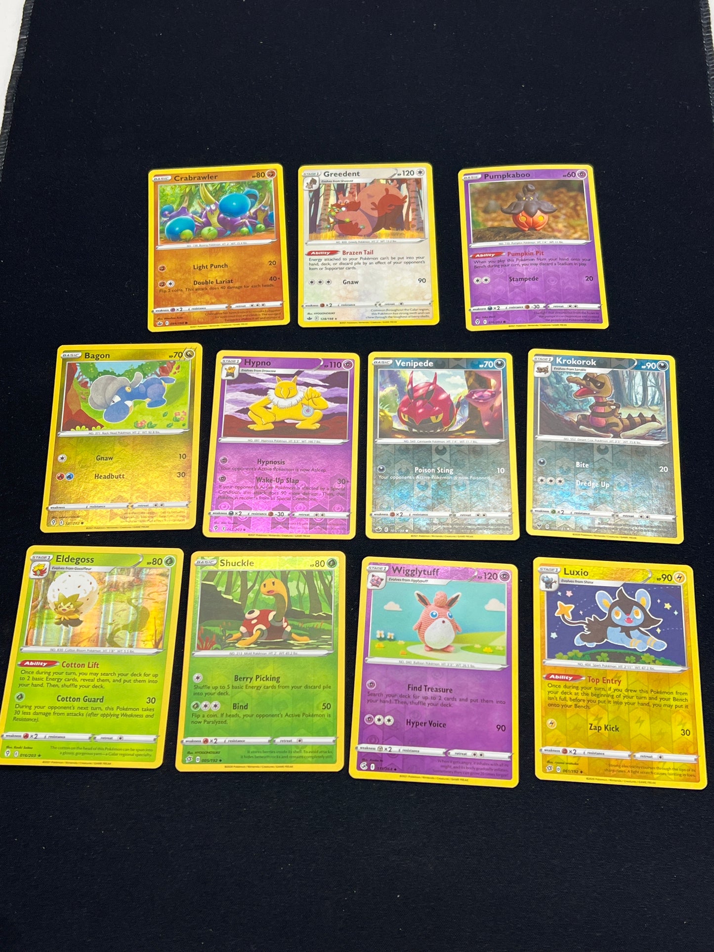 Auction Lot 191: Pokemon Cards Lot of 11 Assorted Holos & Reverse Conditions Vary