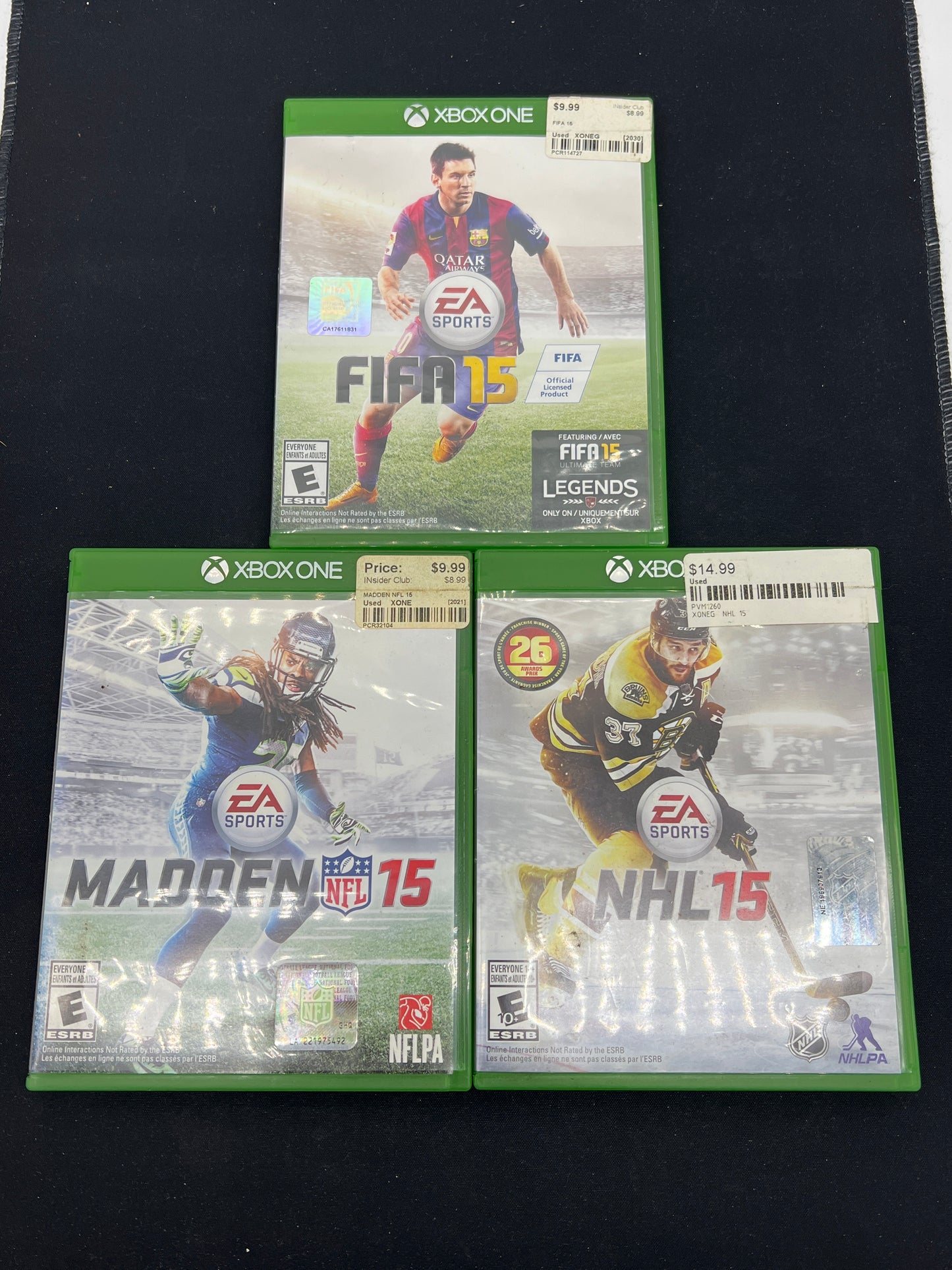 Auction Lot 229: XBOX One Video Games Assorted Lot of 3 Sports Games Lot 1