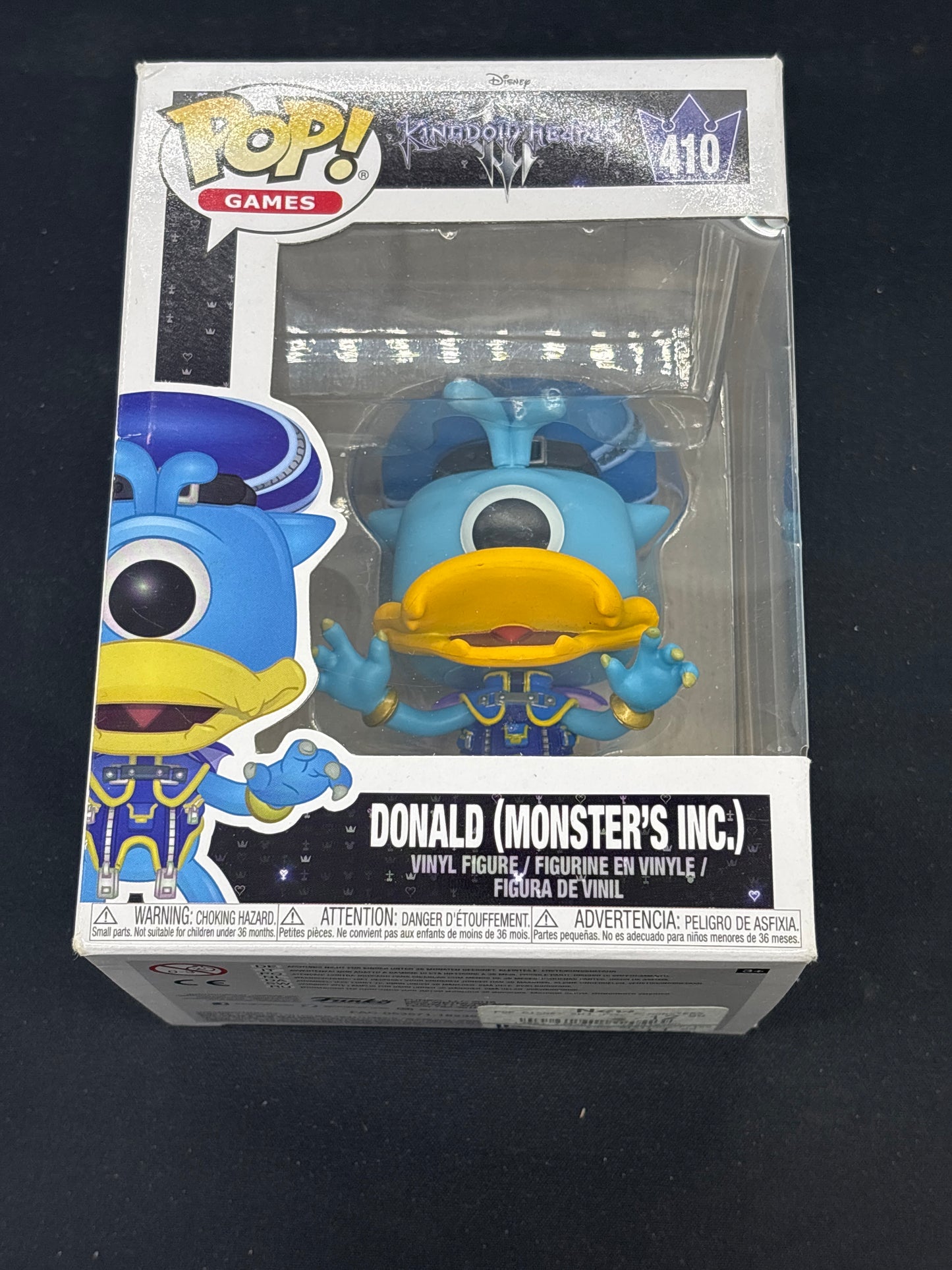 Auction Lot 192: Pop Funko Kingdom Hearts Donald Monsters Inc 410 Figure