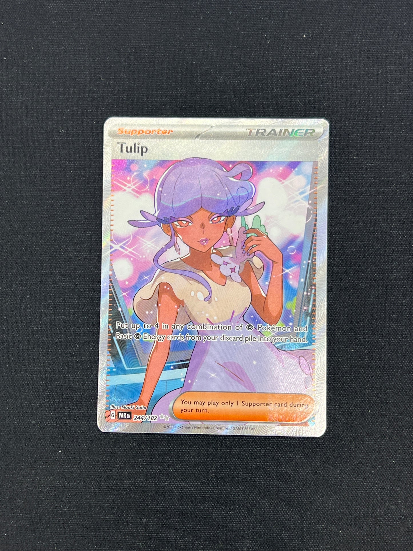 Auction Lot 96: Pokemon Cards Tulip Full Art Paradox Rift Condition Vary