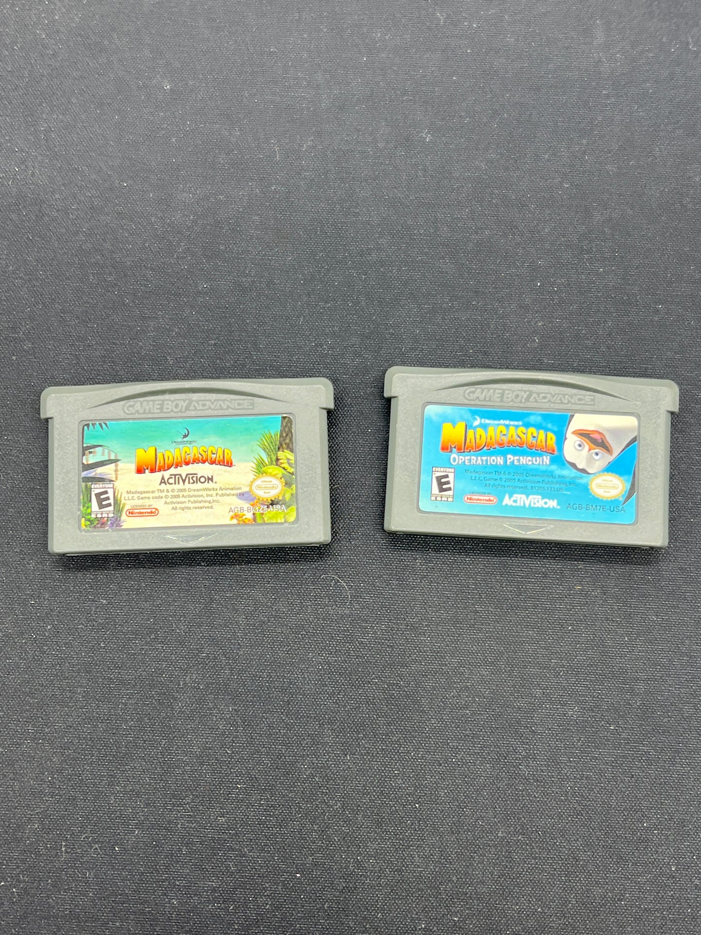 Auction Lot 176: Nintendo Gameboy Advanced Video Games Assorted Madagascar Titles Loose