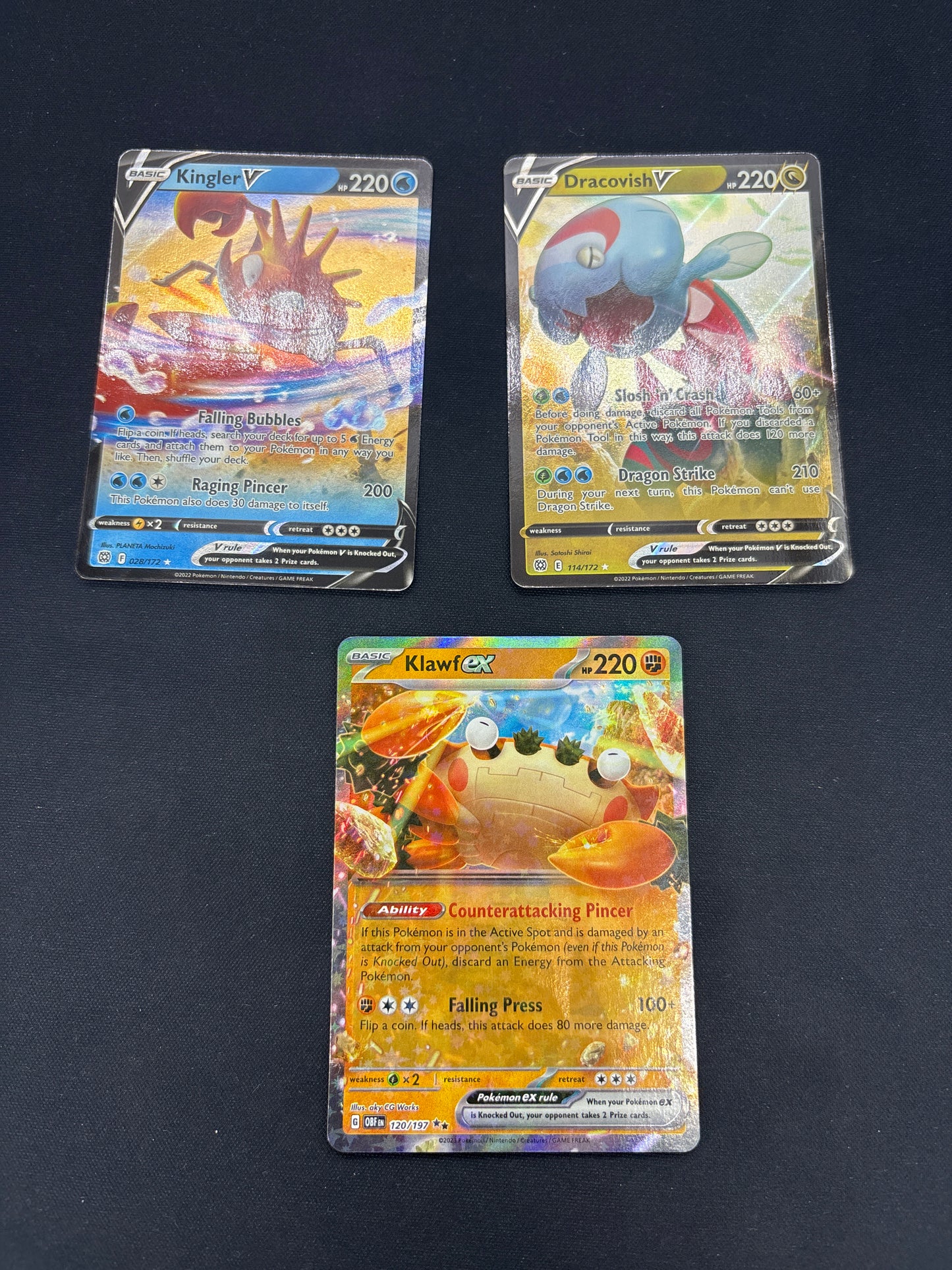 Auction Lot 84: Pokemon Full Art V SWSH and SV EX Card Lot Conditions Vary
