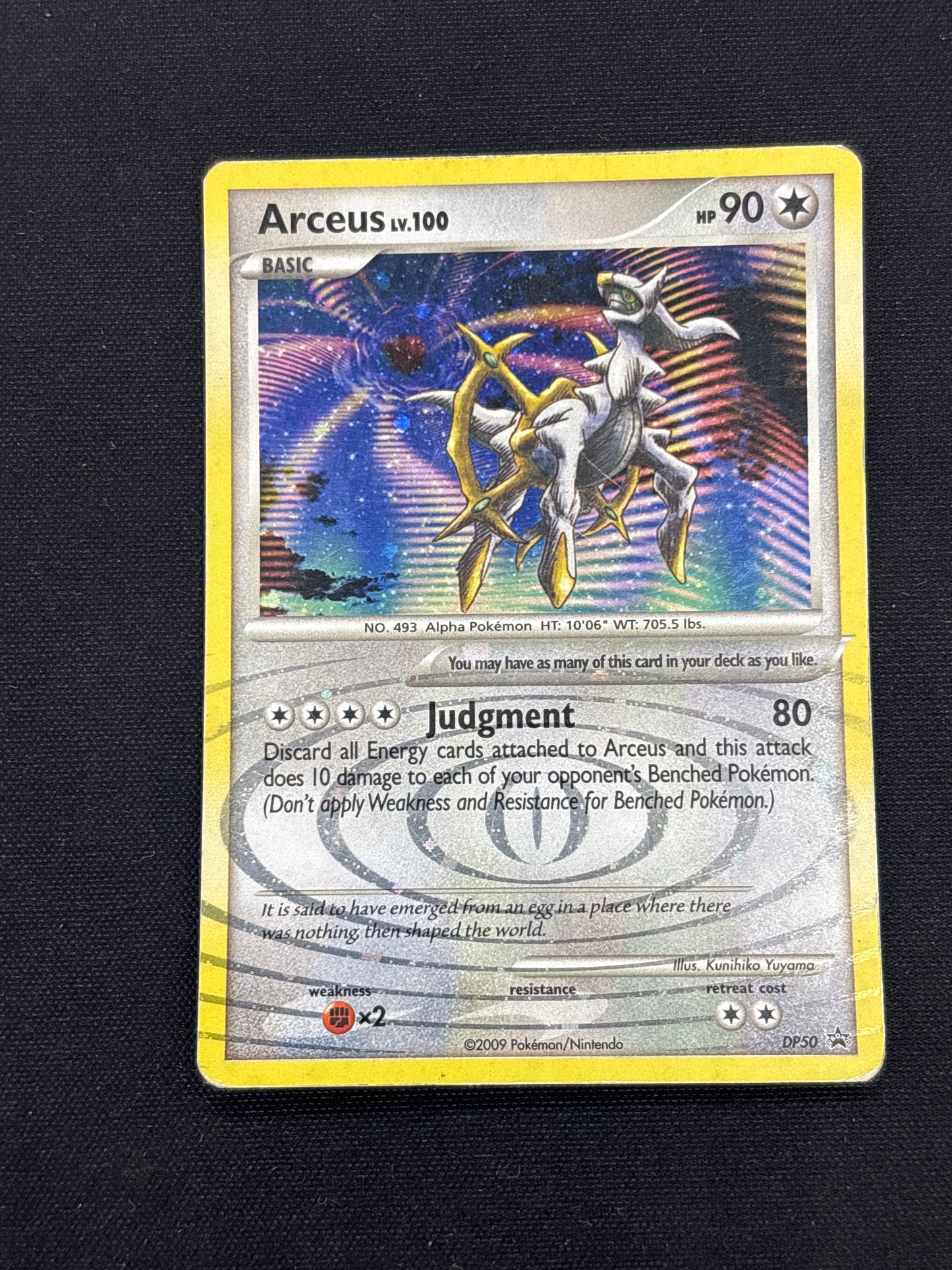 Auction Lot 252: Arceus Holo Promo Card Conditions Vary