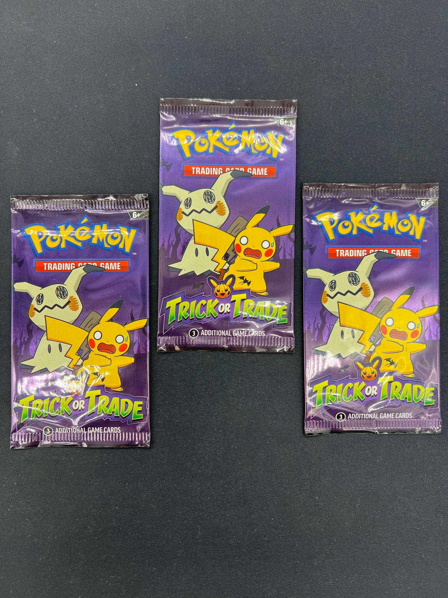 Auction Lot 385: Pokemon Cards Lot of 3 Trick or Trade Sealed Packs