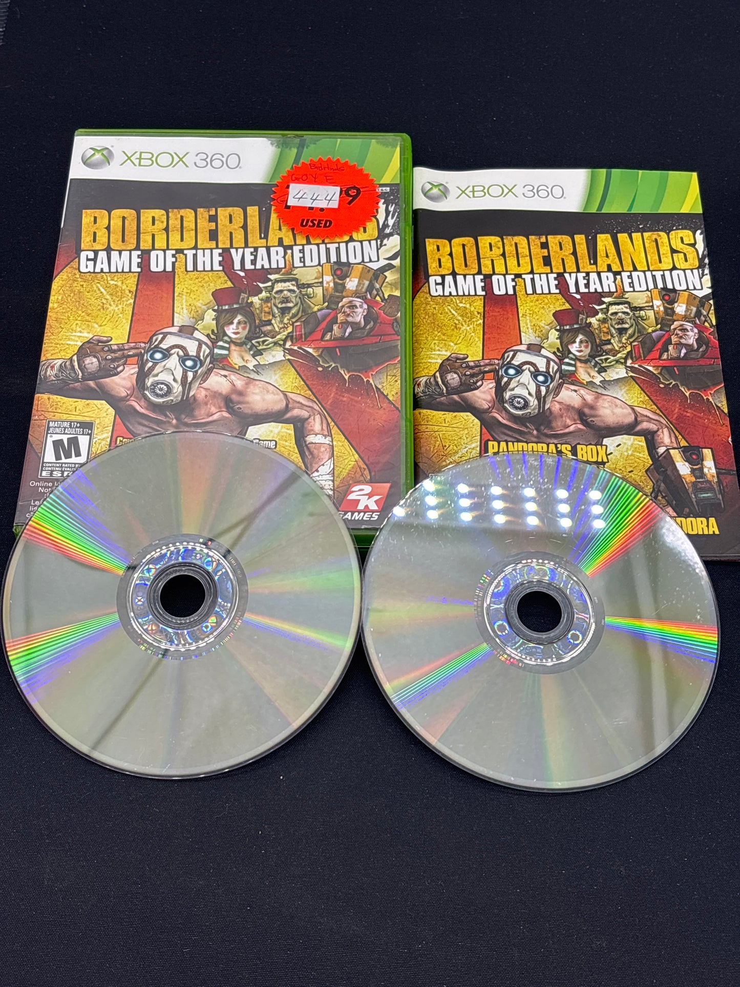 Auction Lot 116: XBOX 360 Borderlands Game of the Year Edition CIB