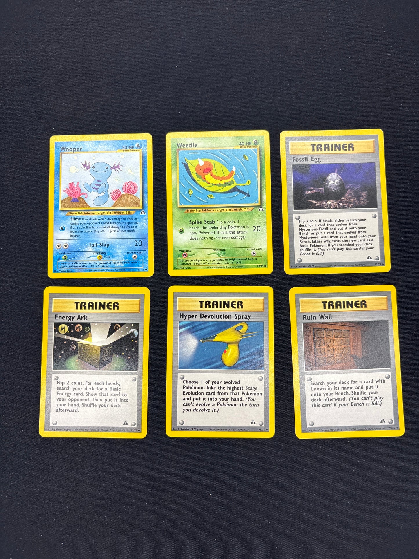 Auction Lot 168: Pokemon Neo Discovery Card Lot 5 Conditions Vary