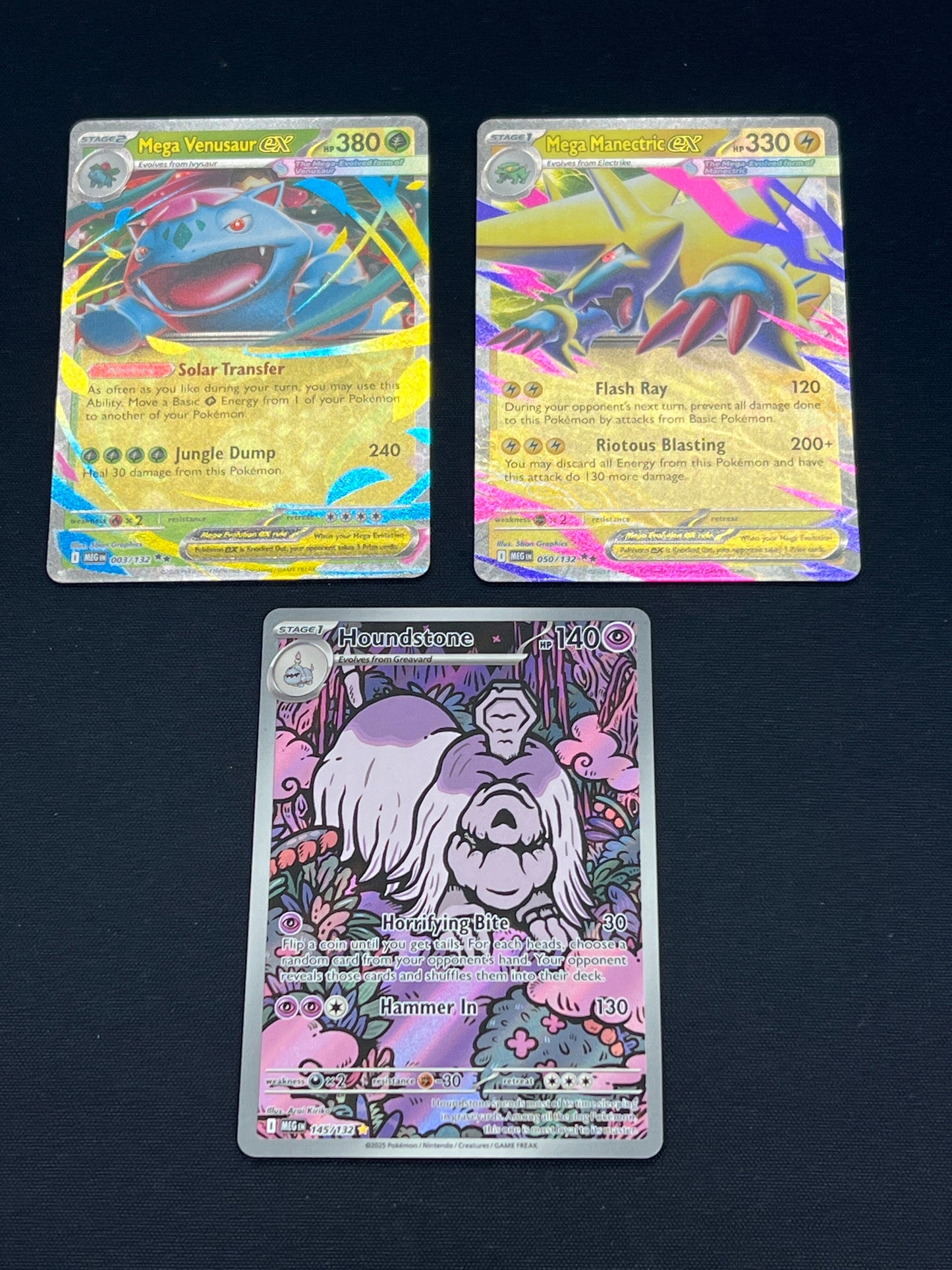 Auction Lot 193: Pokemon Cards Lot of 3 Assorted Ultra Rare Mega Evolutions Conditions Vary
