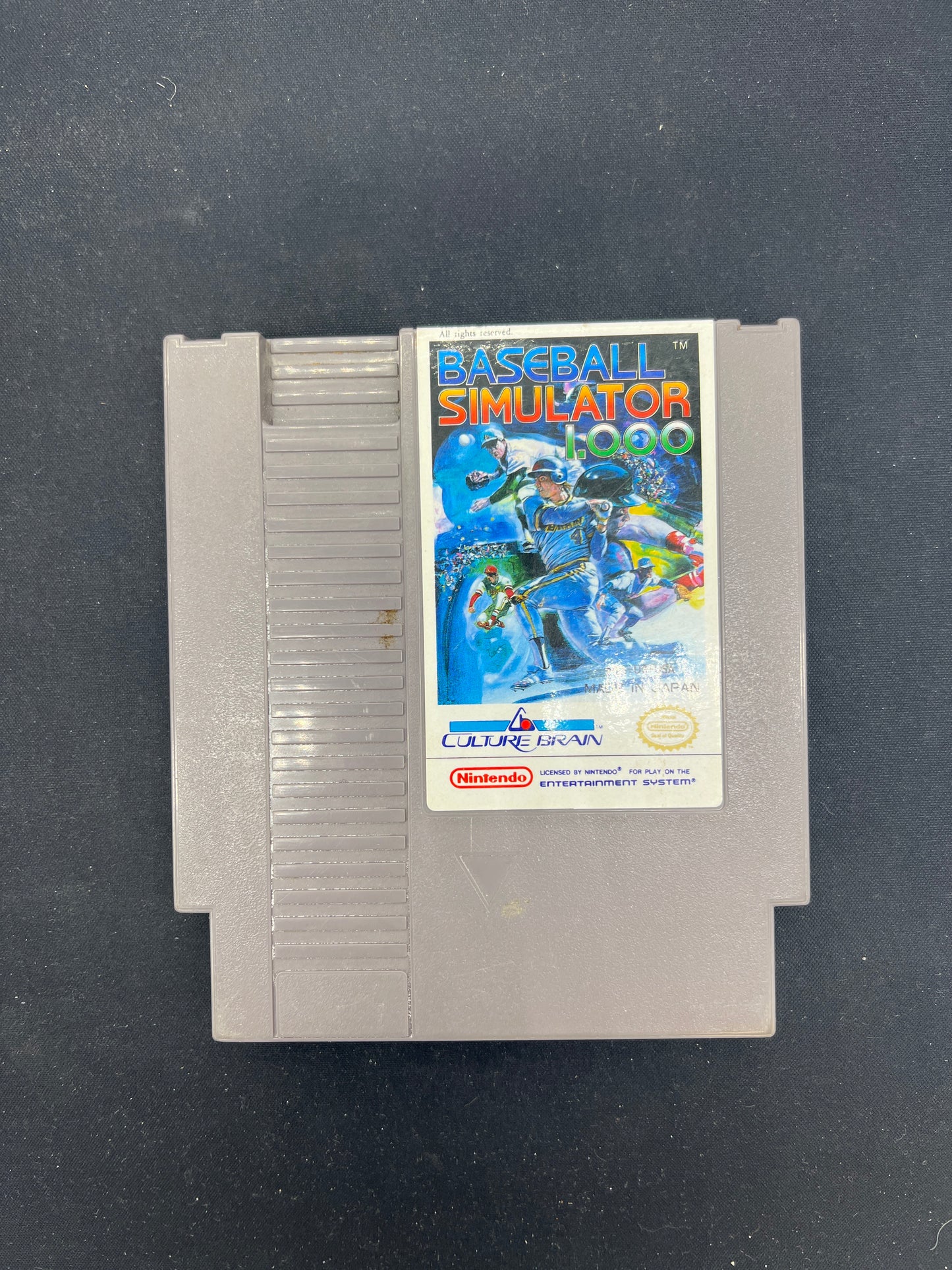 Auction Lot 339: Nintendo NES Video Game Loose Baseball Simulator