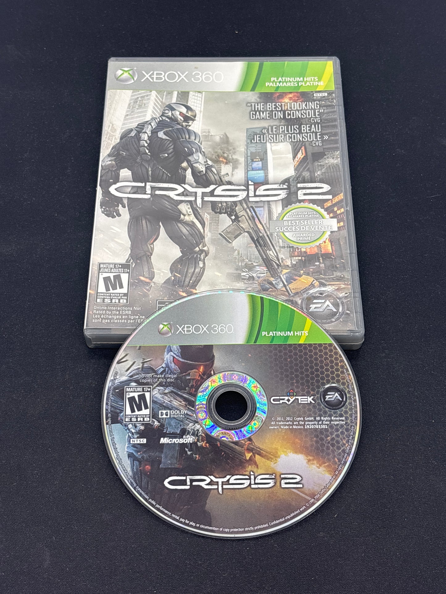 Auction Lot 130: XBOX 360 Video Game Crysis 2