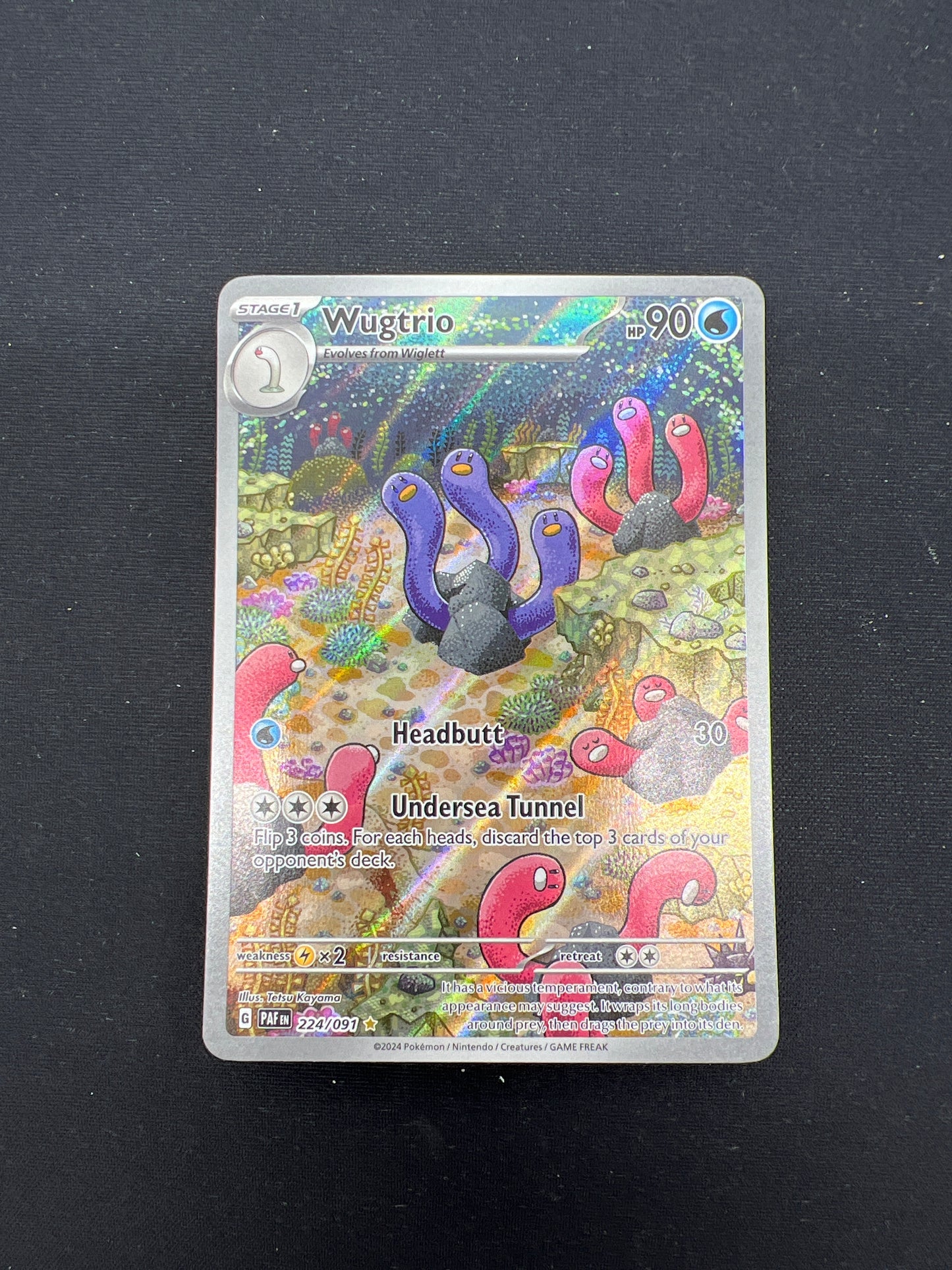 Auction Lot 255: Pokemon Cards Wugtrio Illustration Rare Conditions Vary