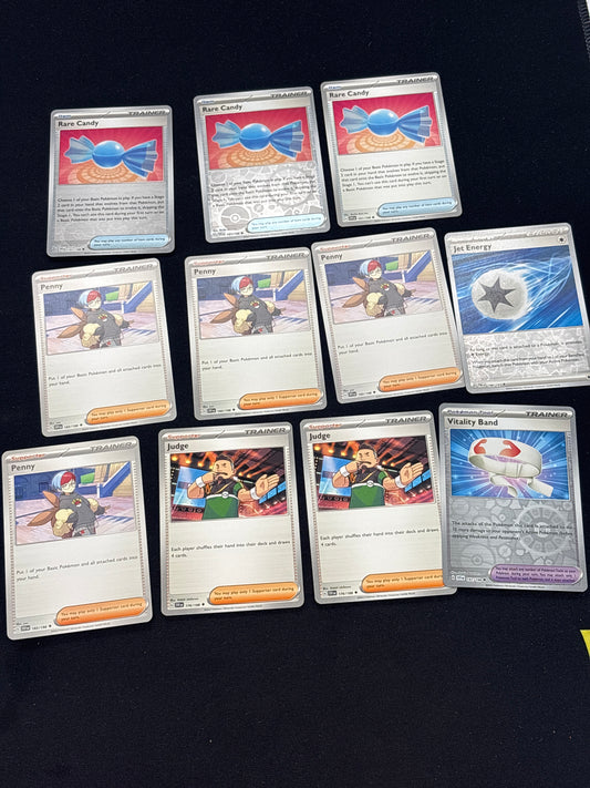 Auction Lot 377: Pokemon SV Trainer Card Lot 2 Conditions Vary