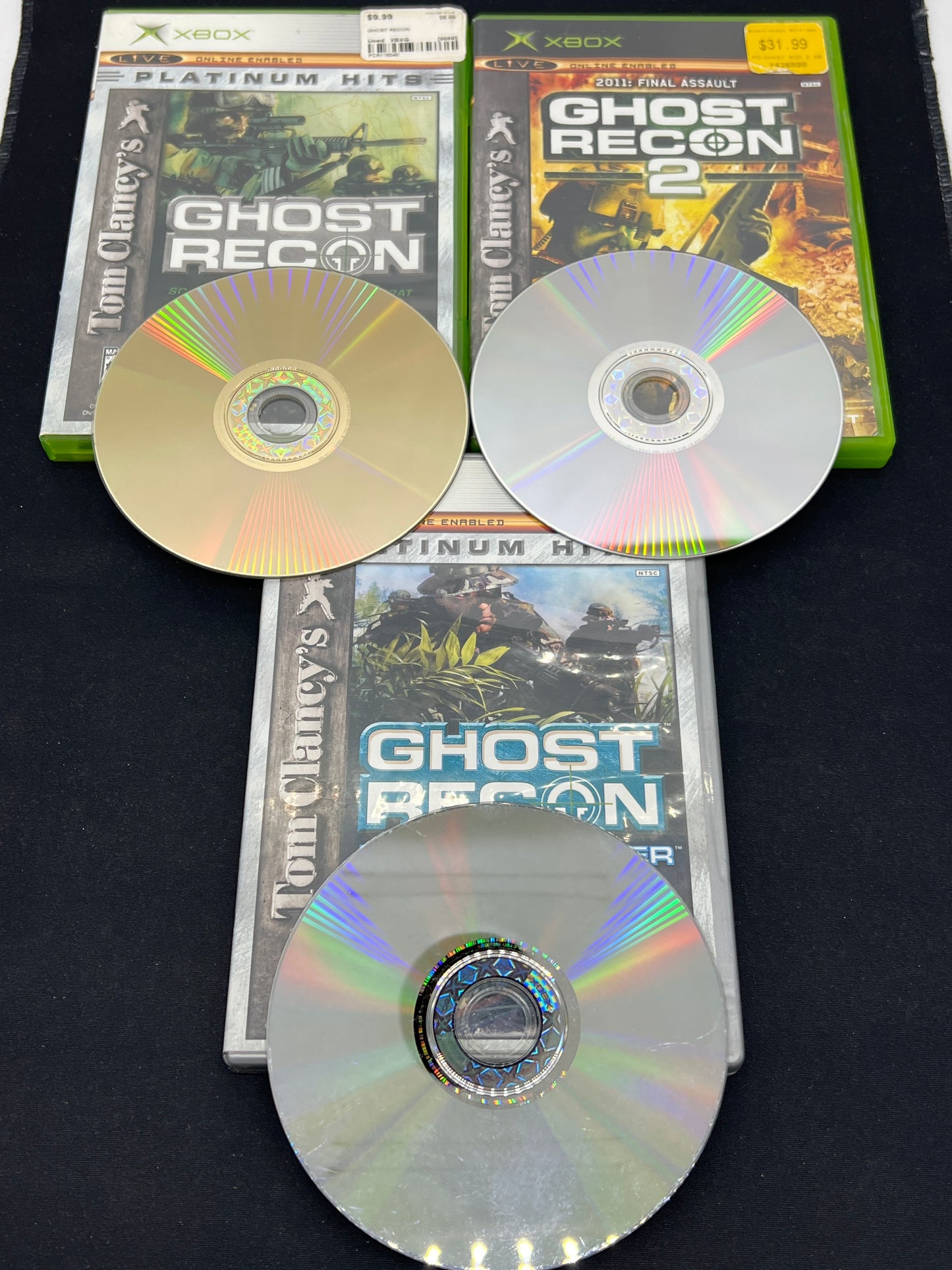Auction Lot 242: XBOX Video Game Tom Clancy Assorted Lot of 3 Titles