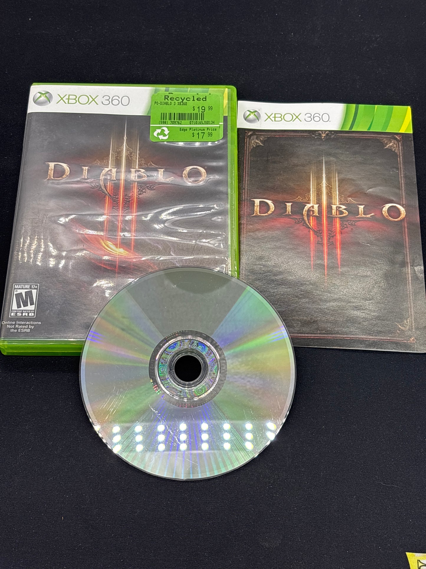 Auction Lot 131: Diablo 3 Video Game XBOX 360 CIB