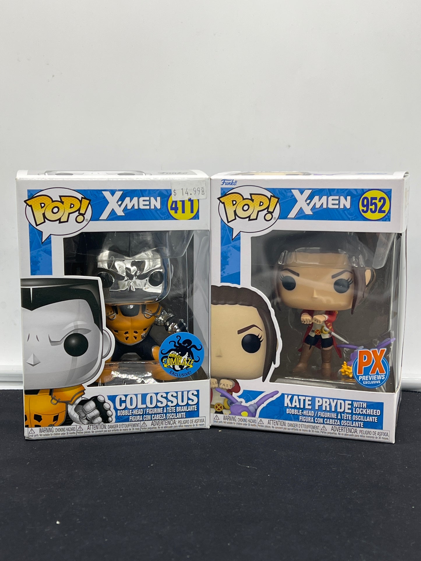 Auction Lot 15: POP Funko X-Men Colossus Kate Pryde 411 952 Figures