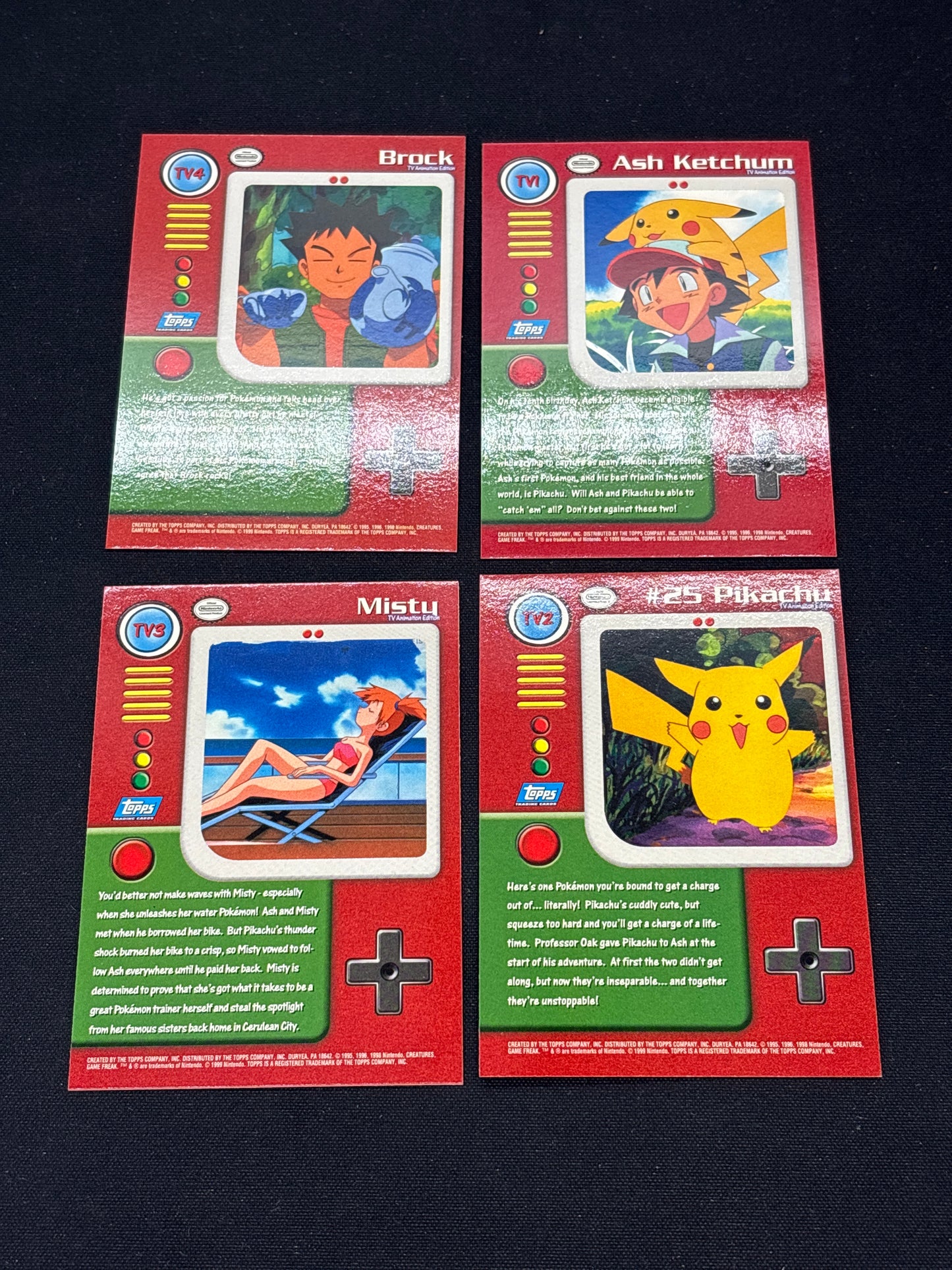 Auction Lot 103: Pokemon Cards Lot of 4 Assorted Topps Conditions Vary