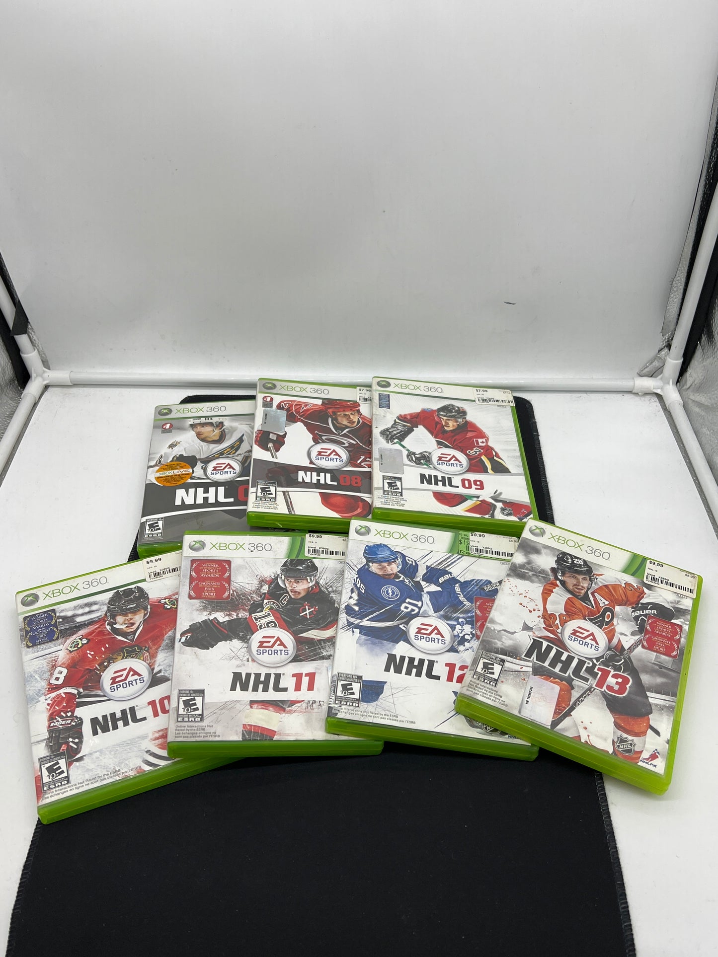 Auction Lot 135: XBOX 360 Video Game Lot of 7 NHL 07 08 09 10 11 12 13