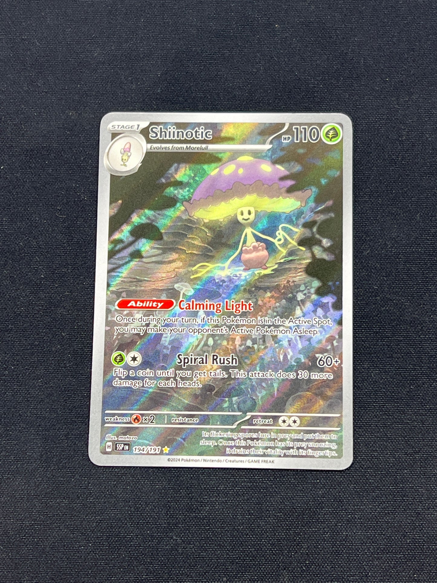 Auction Lot 47: Pokemon Cards Shiinotic Illustration Rare Condition Vary