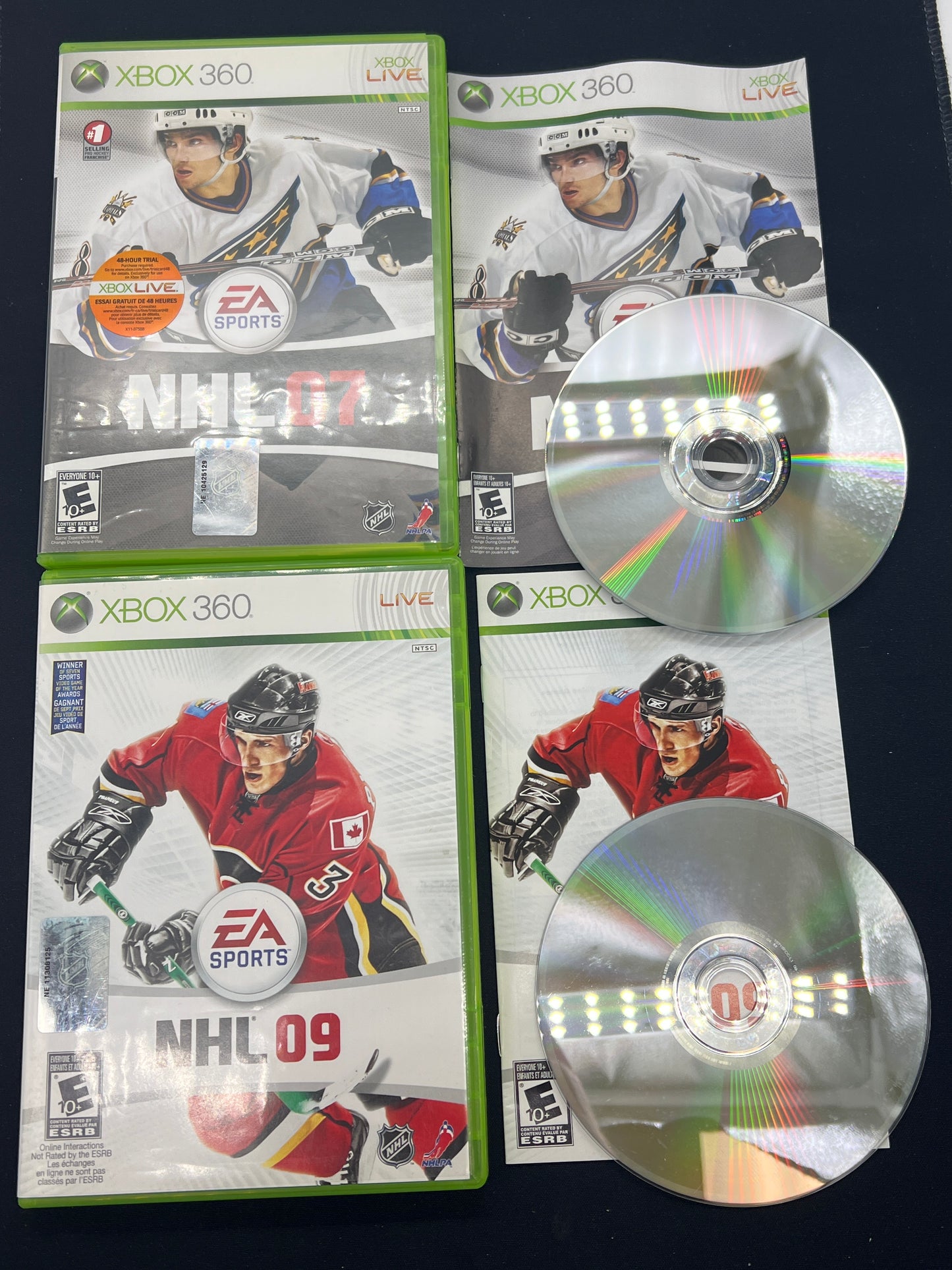 Auction Lot 367: XBOX 360 NHL Video Game Lot