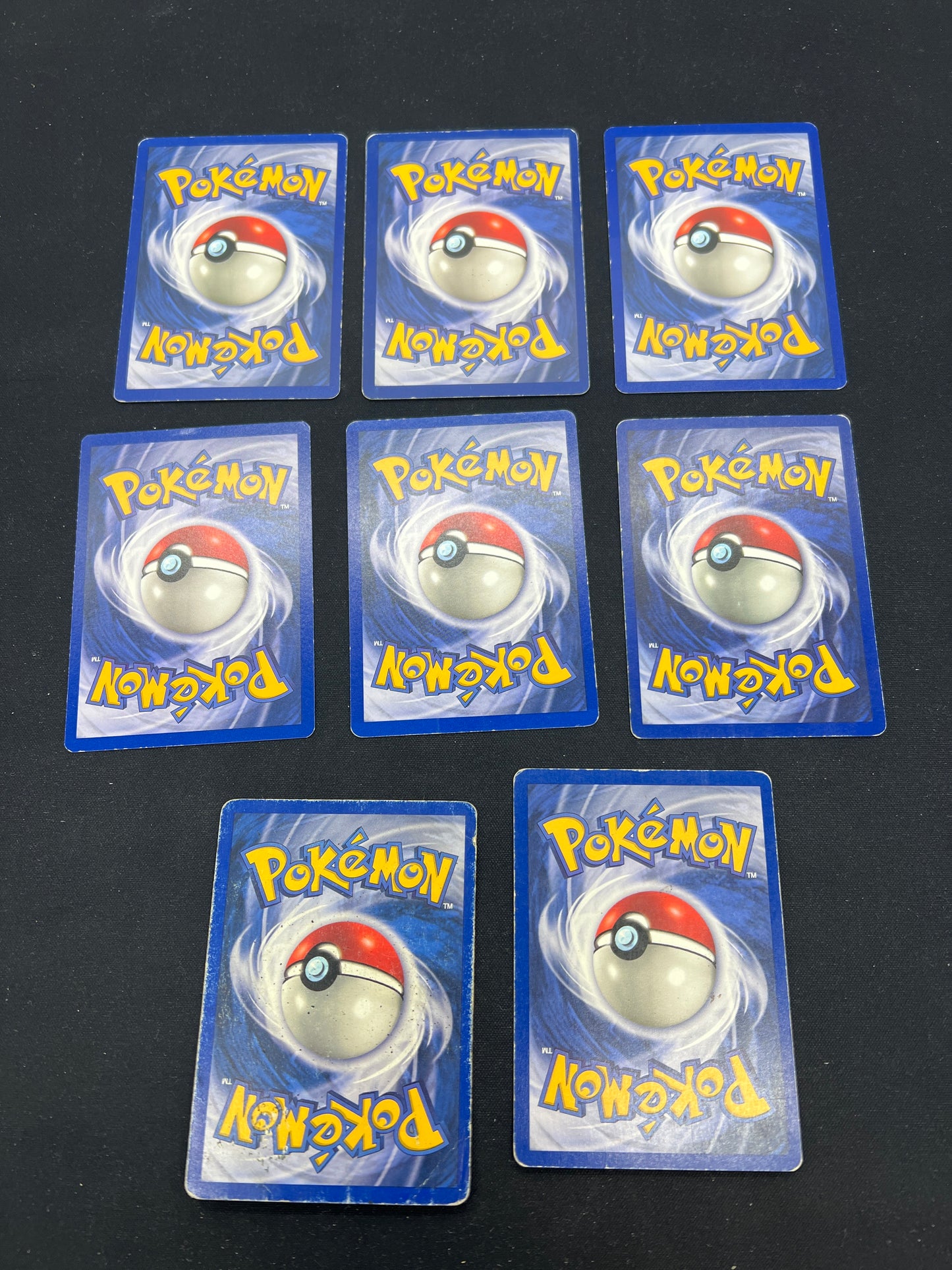 Auction Lot 88: Pokemon Cards Lot of 8 Assorted WOTC Base Set Non Holo Rare Commons Conditions Vary