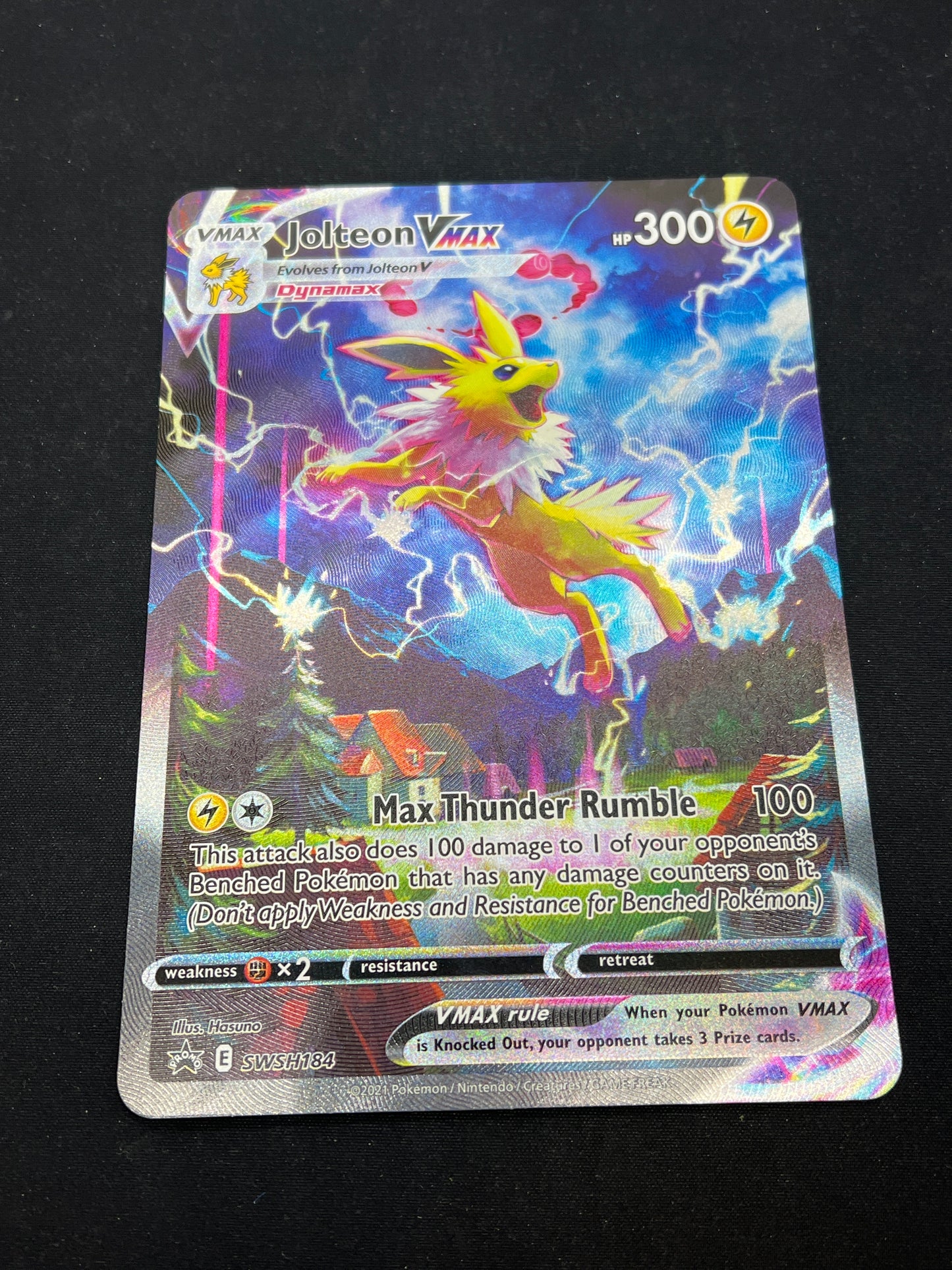 Auction Lot 88: Pokemon Cards Jumbo Jolteon VMAX Collection Box Condition Vary