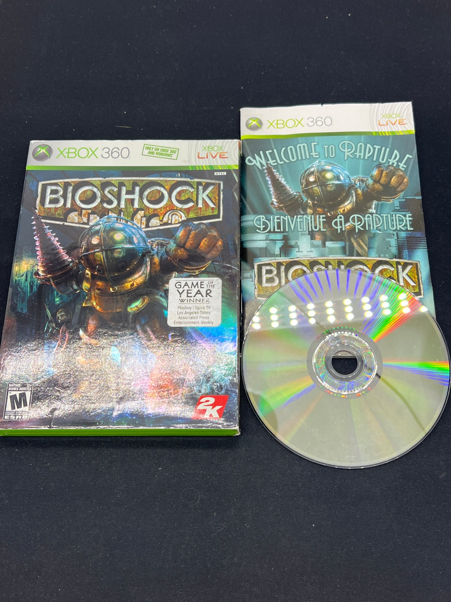 Auction Lot 213: XBOX 360 Video Game Lot of 3 Bioshock 1 2 Infinite CIB