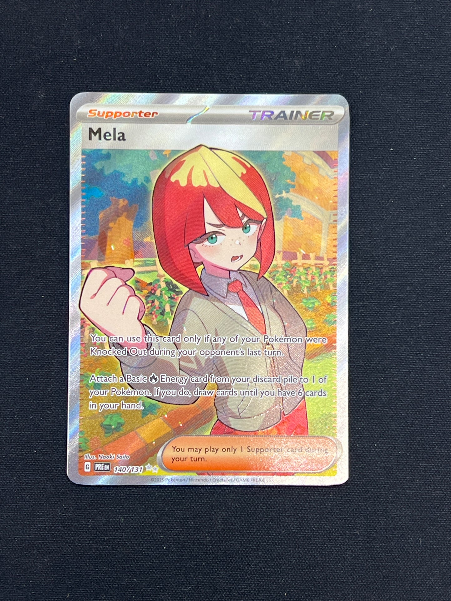 Auction Lot 370: Pokemon Cards Mela Trainer Full Art Prismatic Evolutions Conditions Vary