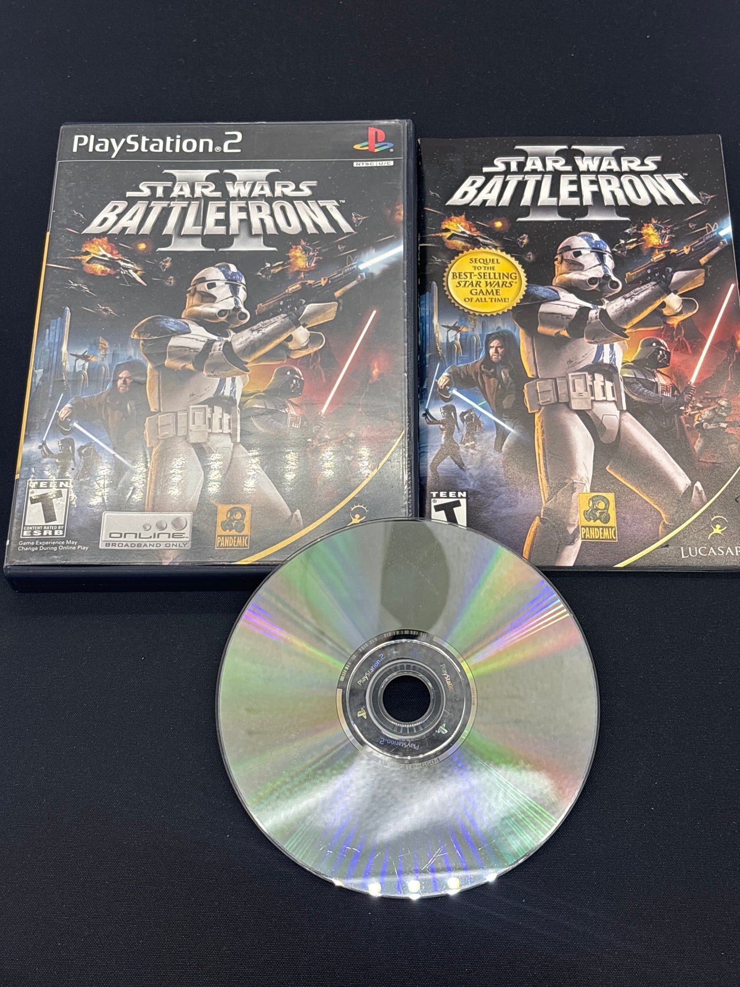 Auction Lot 284: PlayStation 2 Star Wars Battlefront II With Case & Disc