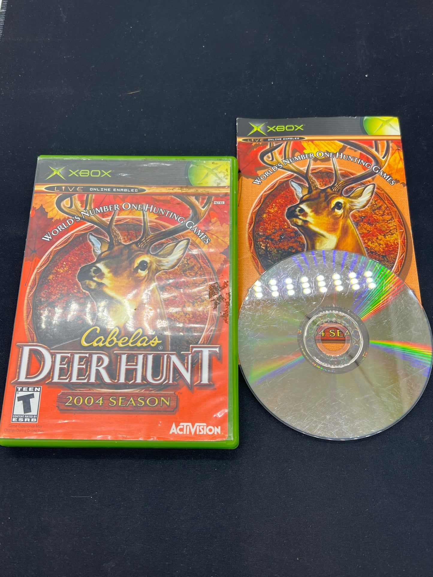 Auction Lot 64: XBOX Video Game Cabelas Deer Hunt 2004 CIB