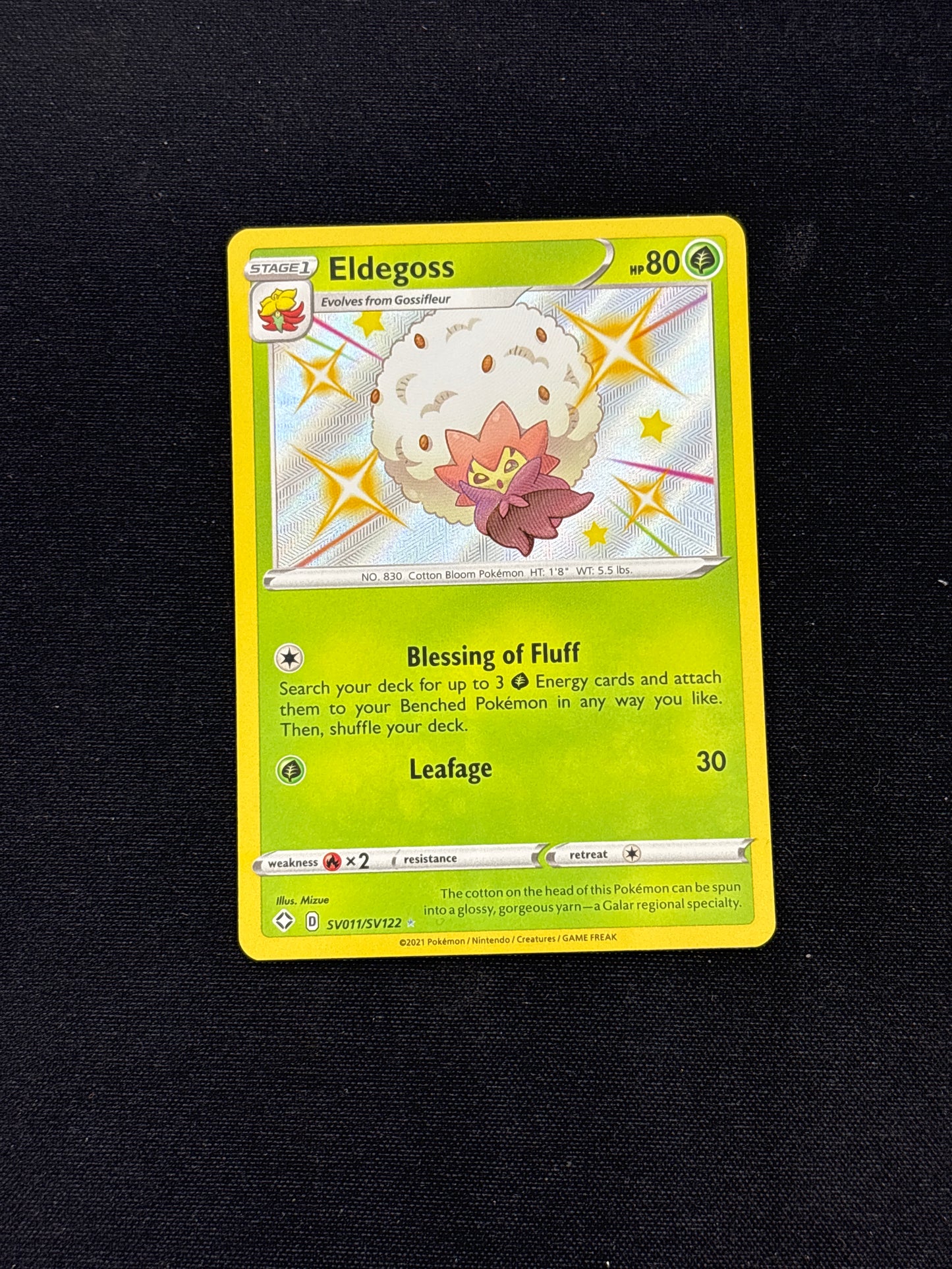 Auction Lot 233: Eldegoss Baby Shiny Card Conditions Vary