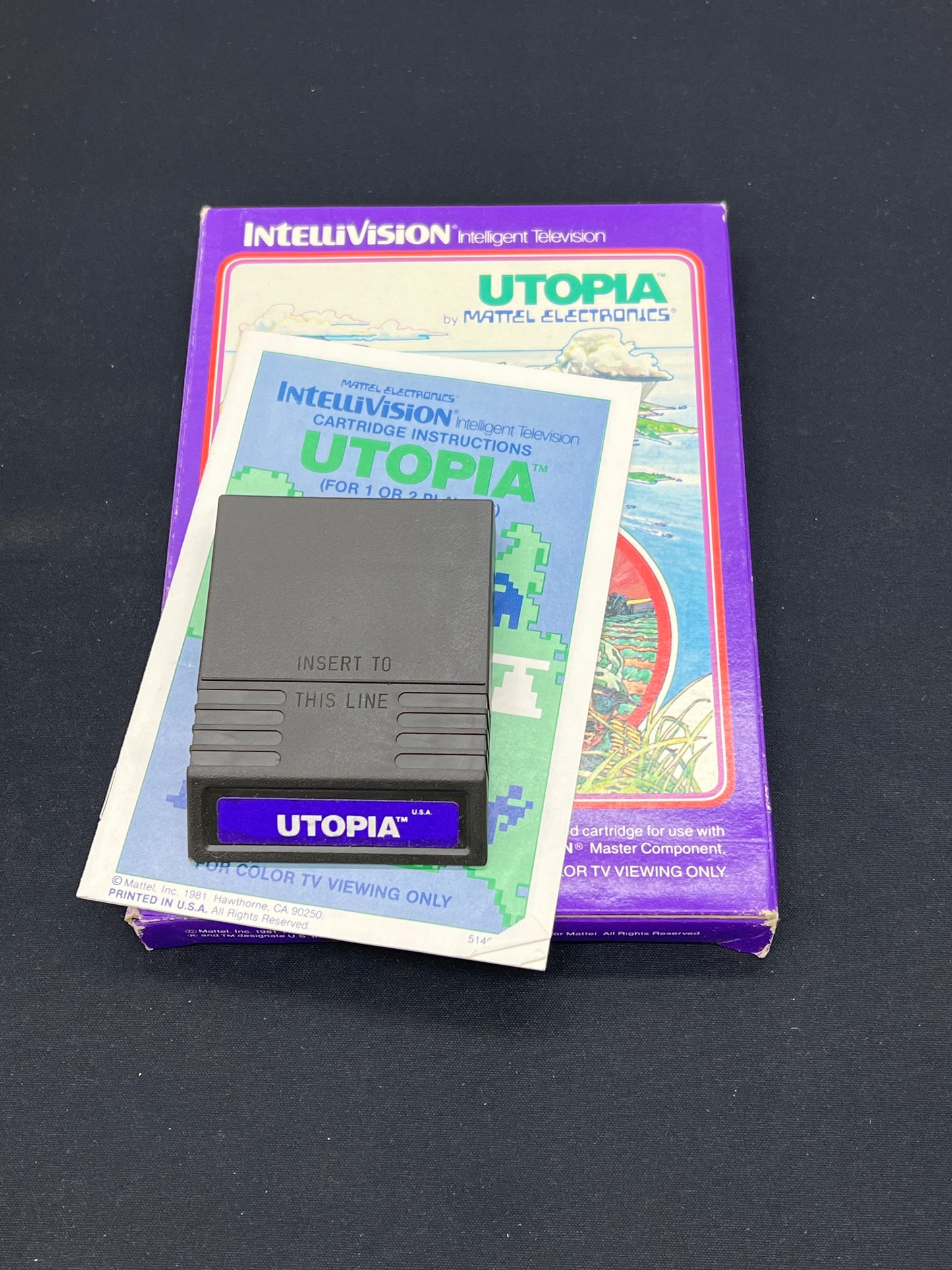 Auction Lot 186: Intellivision Utopia Mattel Electronics CIB