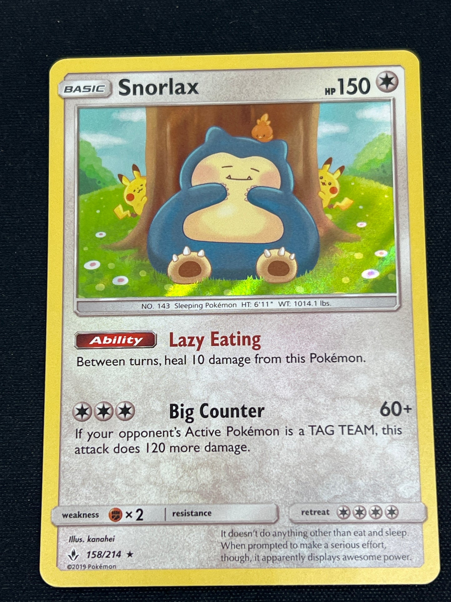 Auction Lot 10: Pokemon Cards Snorlax Holo SM Unbroken Bonds Conditions Vary